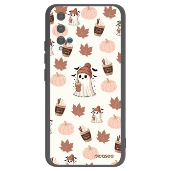 Picasee Huawei Nova 5T Hülle - Schwarzes Silikon - Pumpkin spice