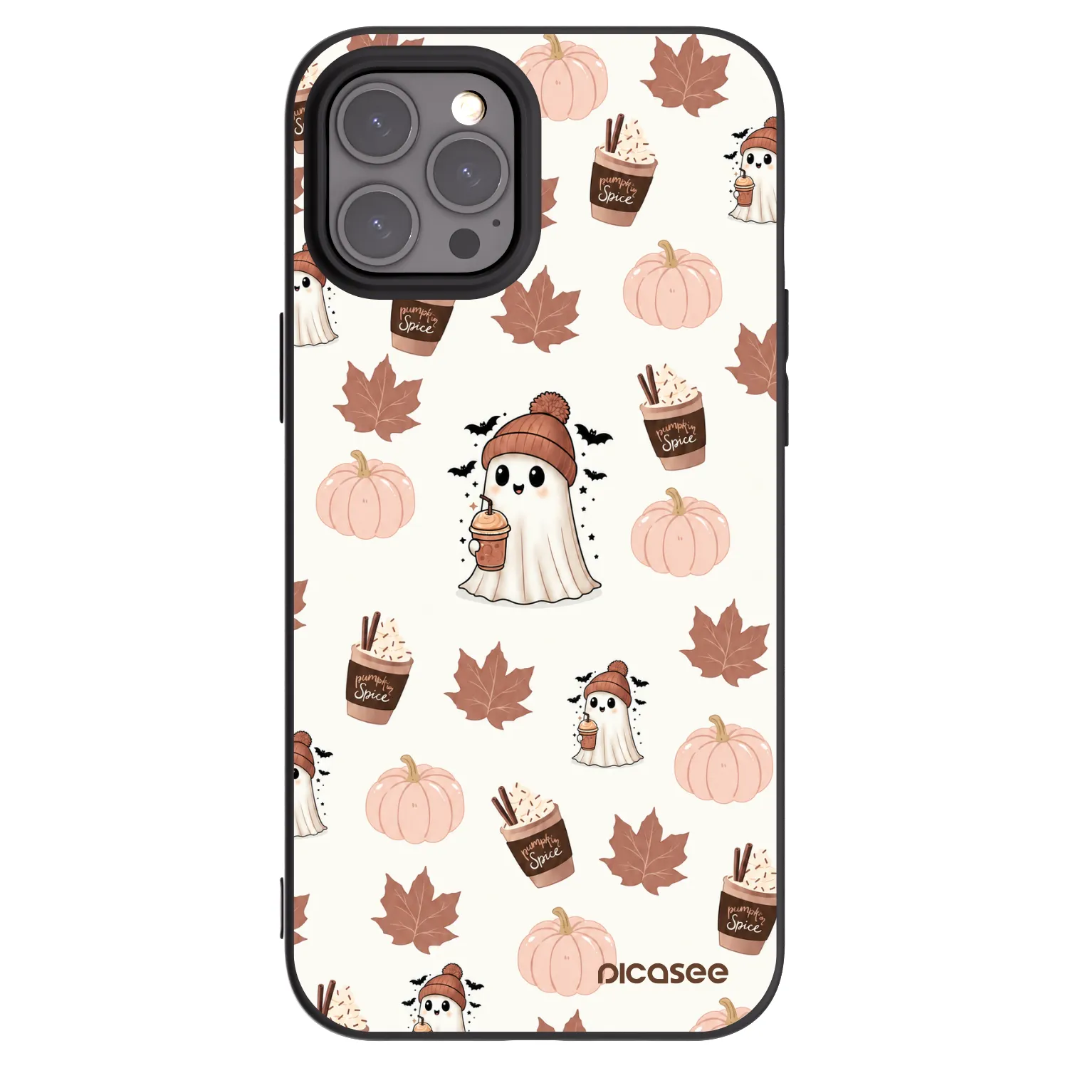 Picasee Apple iPhone 12 Pro Max Hülle - Schwarzes Silikon - Pumpkin spice