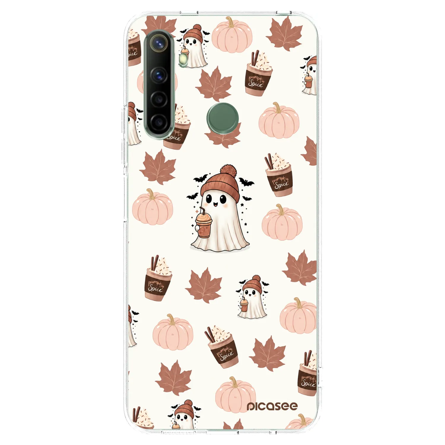 Picasee Realme 6i Hülle - Transparentes Silikon - Pumpkin spice