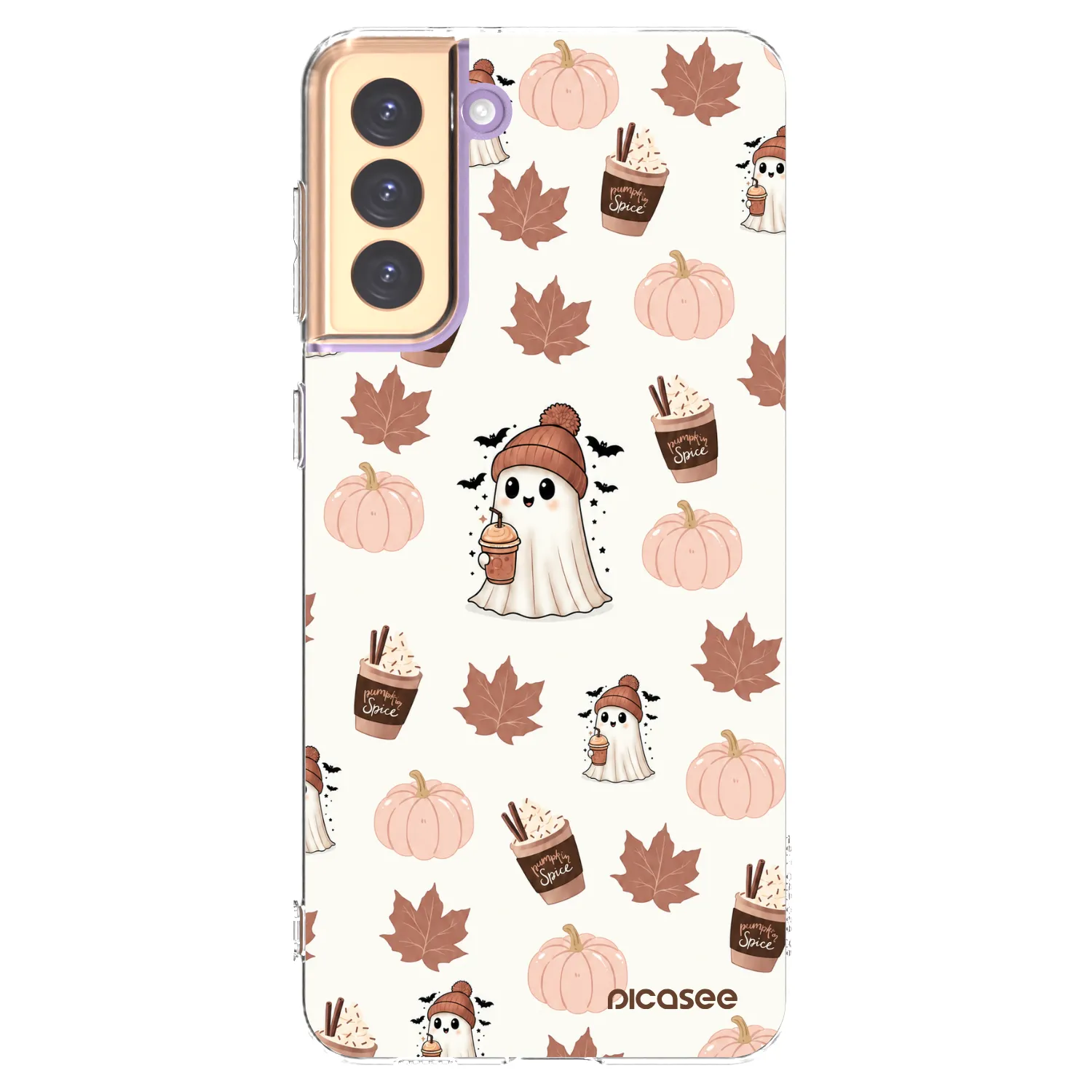Picasee Samsung Galaxy S21+ 5G G996F Hülle - Transparentes Silikon - Pumpkin spice