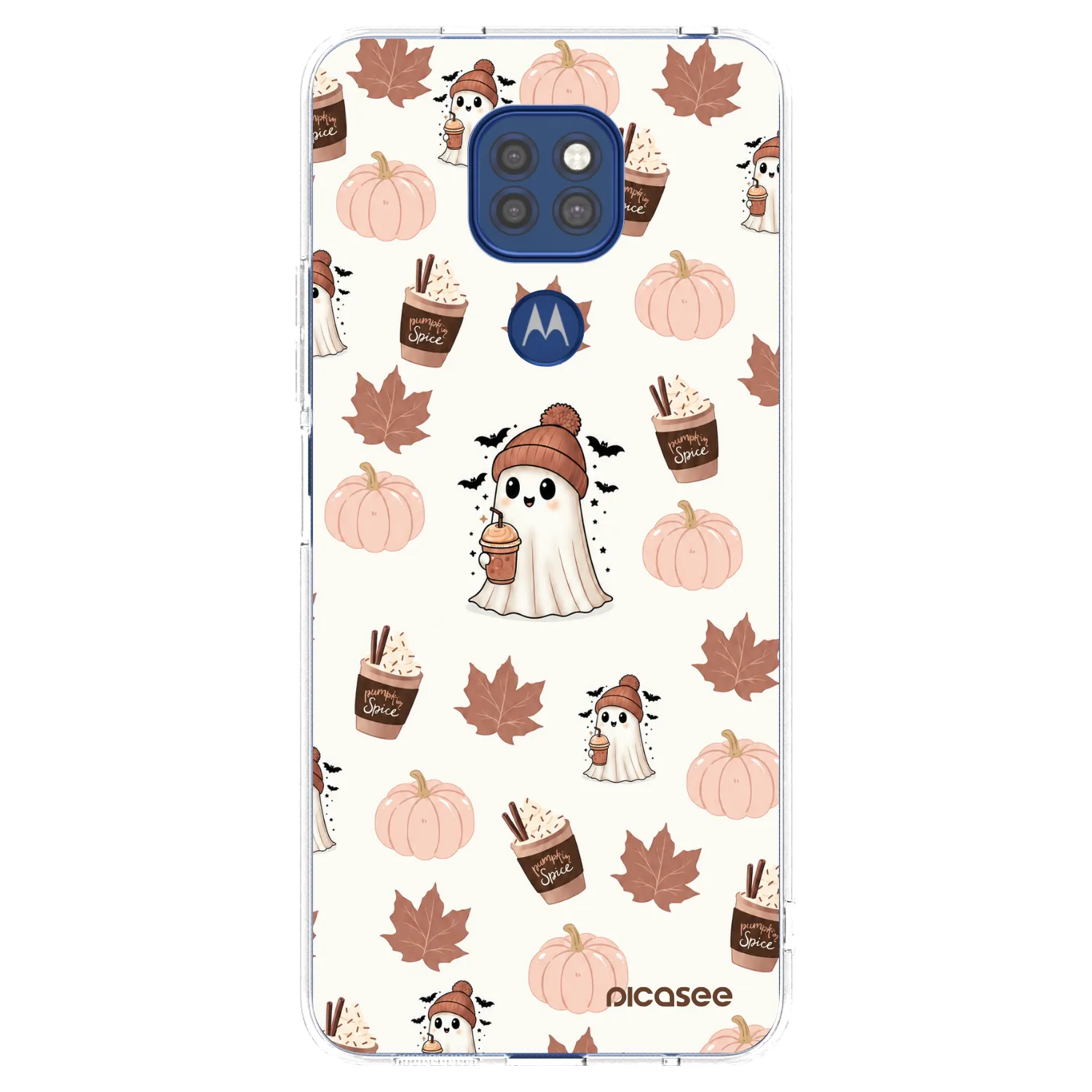 Picasee Motorola Moto G9 Play Hülle - Transparentes Silikon - Pumpkin spice