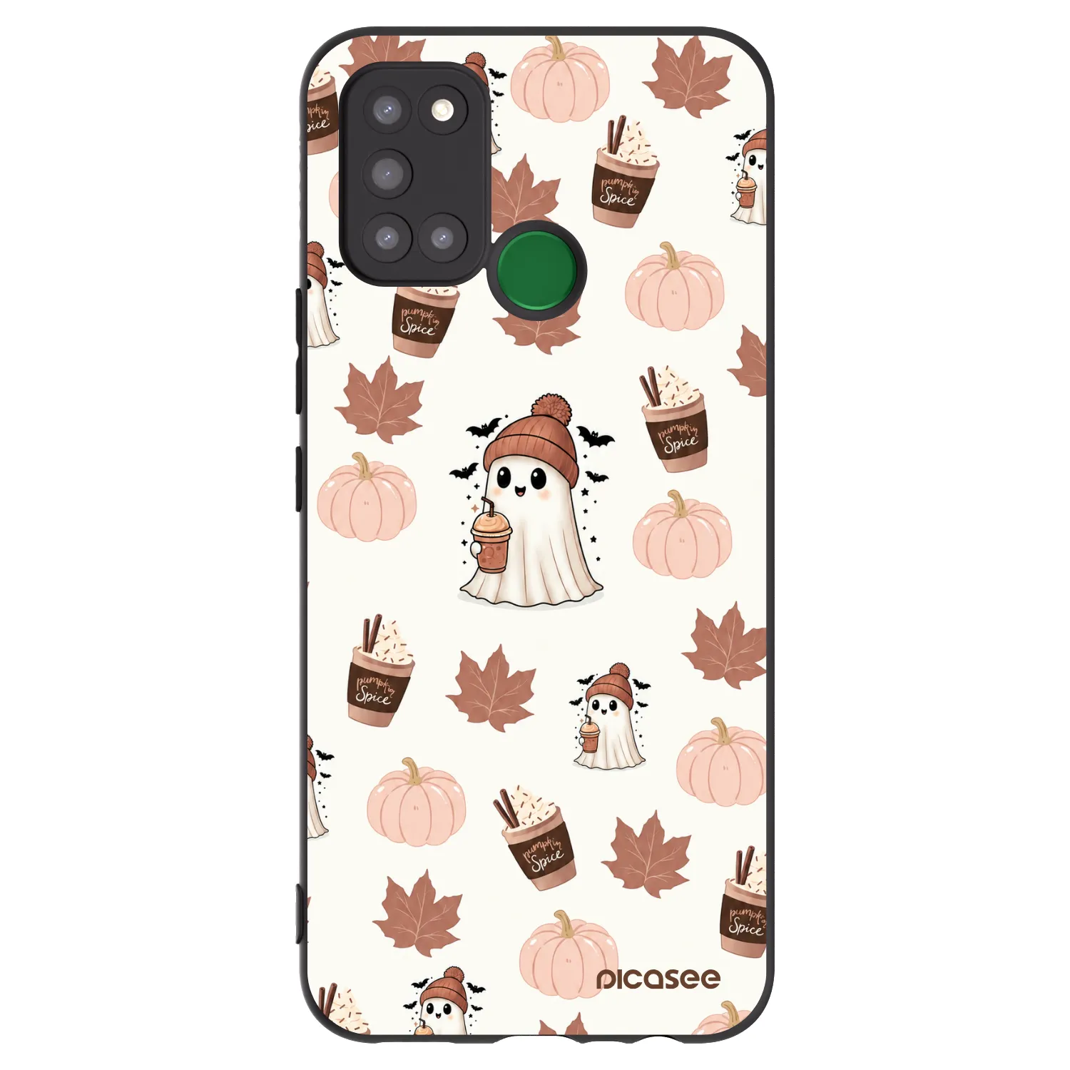 Picasee Realme 7i Hülle - Schwarzes Silikon - Pumpkin spice