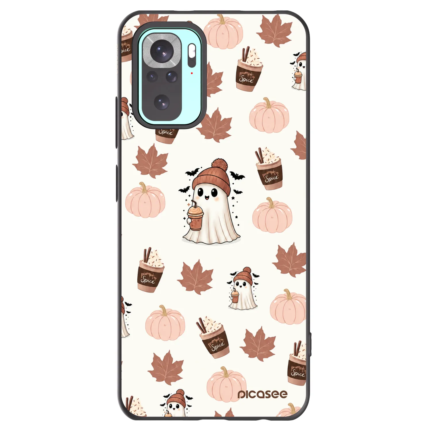 Picasee Xiaomi Redmi Note 10 Pro Hülle - Schwarzes Silikon - Pumpkin spice
