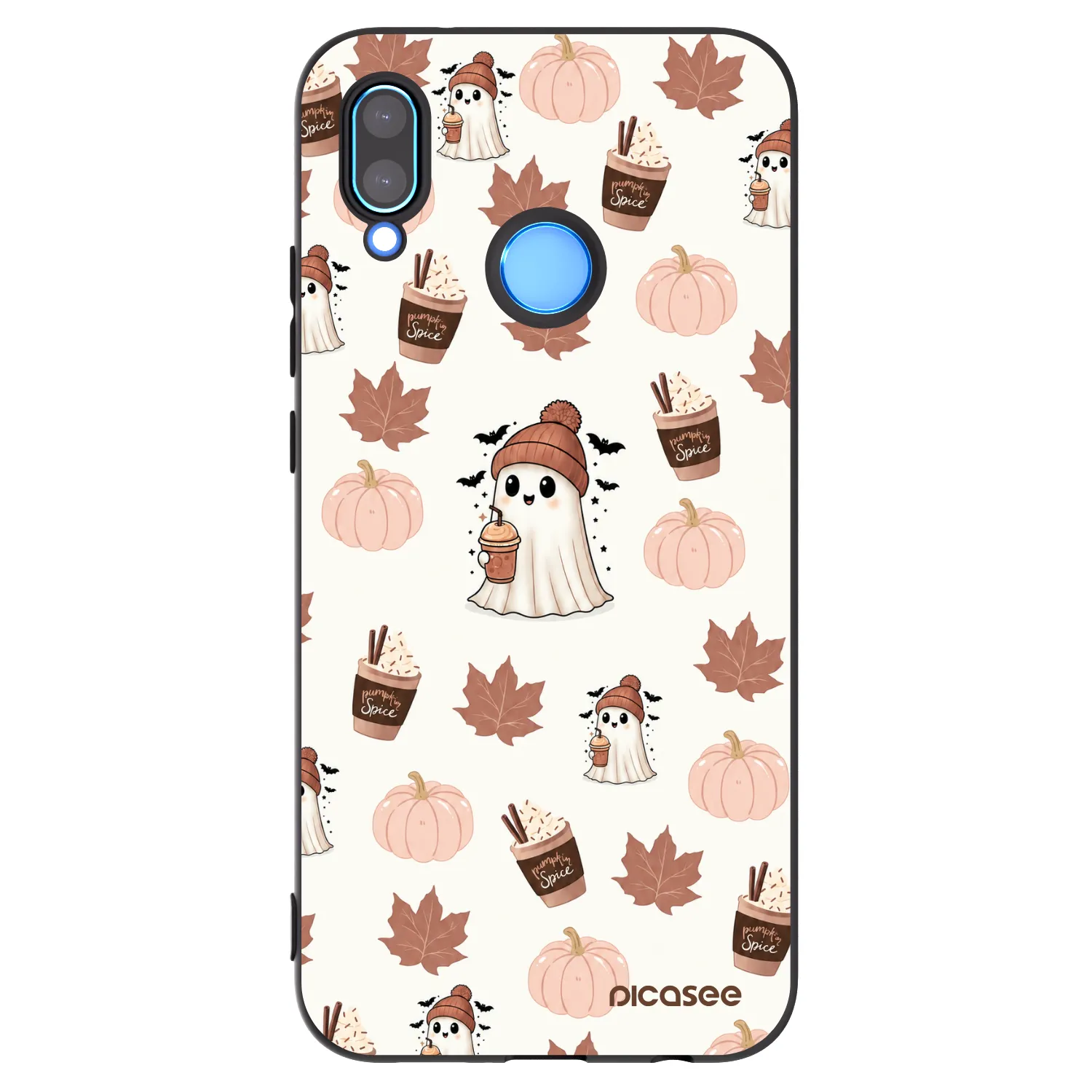Picasee Huawei P20 Lite Hülle - Schwarzes Silikon - Pumpkin spice