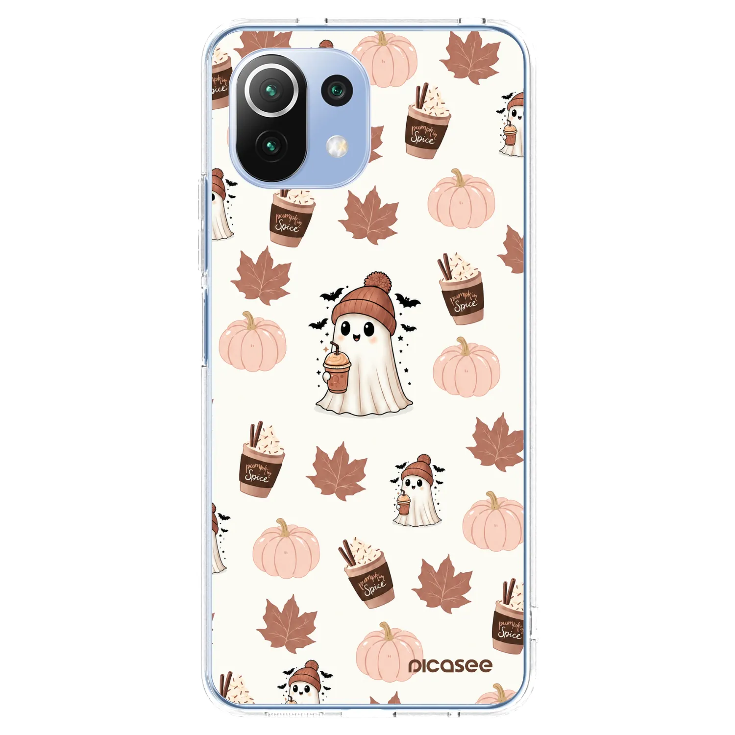 Picasee Xiaomi Mi 11 Lite Hülle - Transparentes Silikon - Pumpkin spice