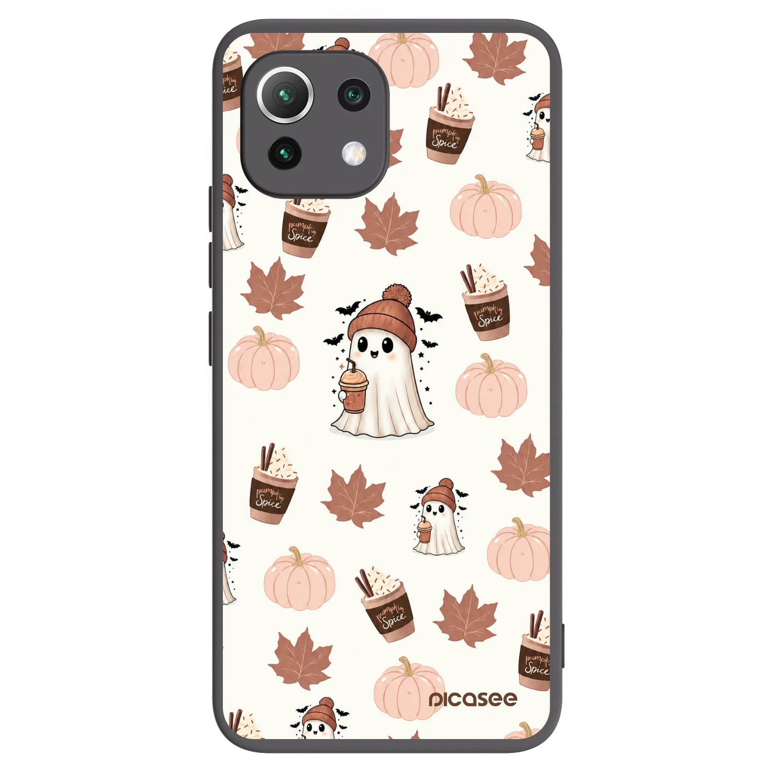 Picasee Xiaomi Mi 11 Lite Hülle - Schwarzes Silikon - Pumpkin spice