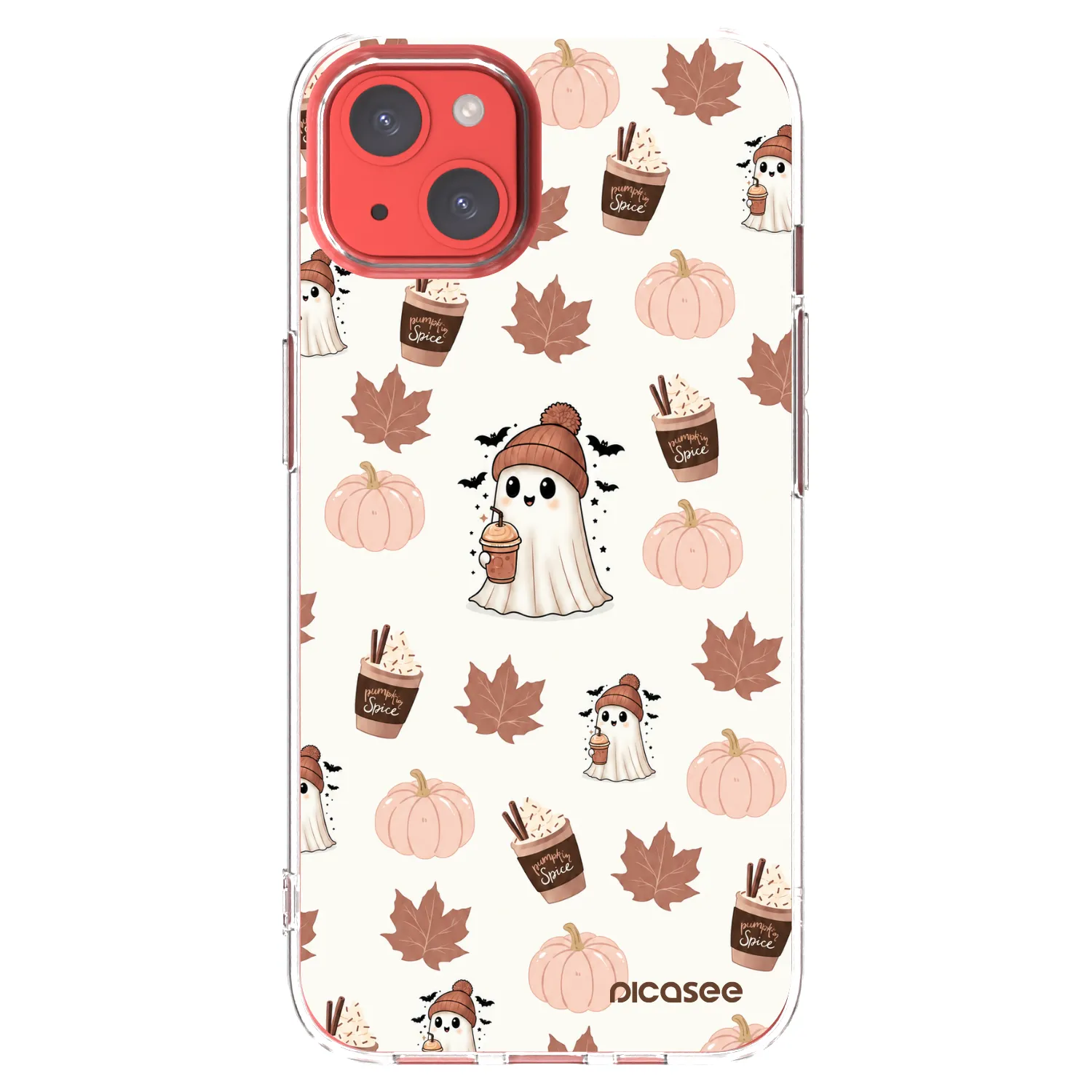 Picasee Apple iPhone 13 Hülle - Transparentes Silikon - Pumpkin spice