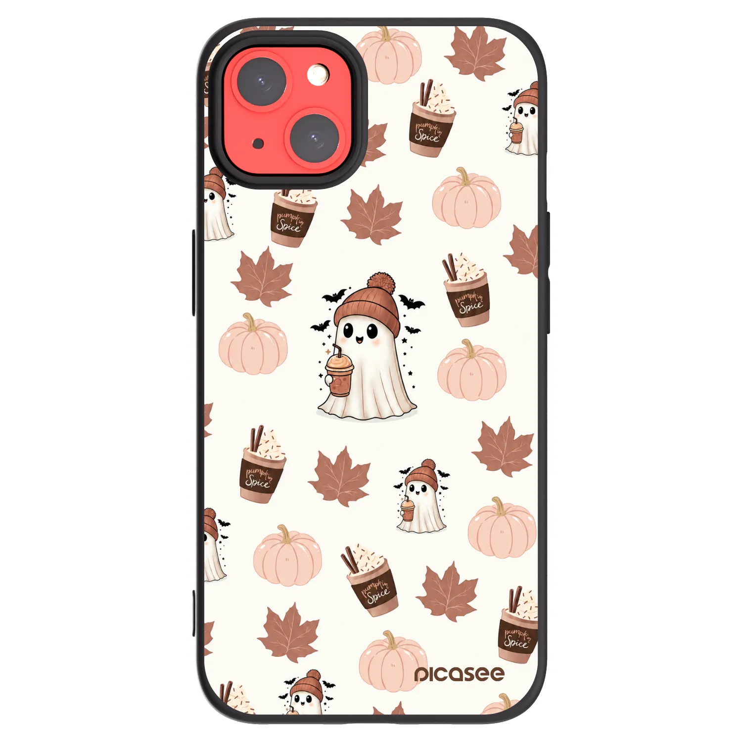 Picasee Apple iPhone 13 Hülle - Schwarzes Silikon - Pumpkin spice