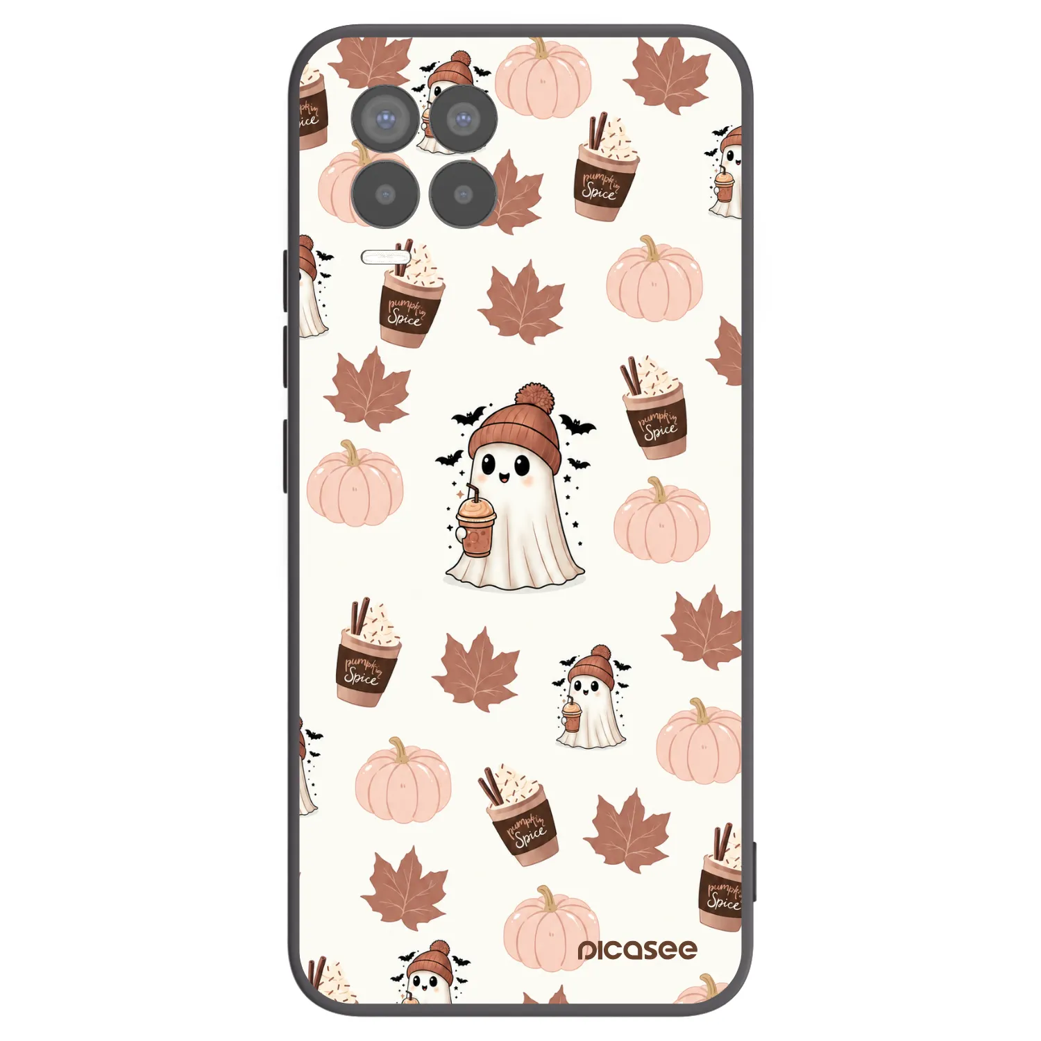 Picasee Realme 8 Pro Hülle - Schwarzes Silikon - Pumpkin spice
