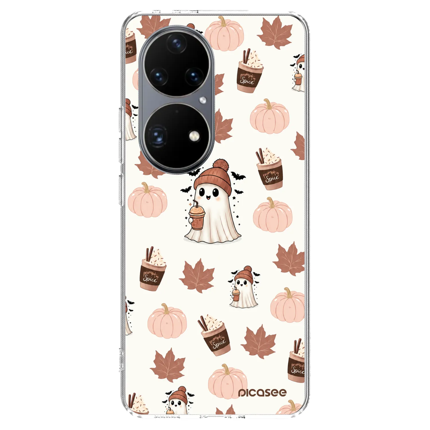 Picasee Huawei P50 Hülle - Transparentes Silikon - Pumpkin spice