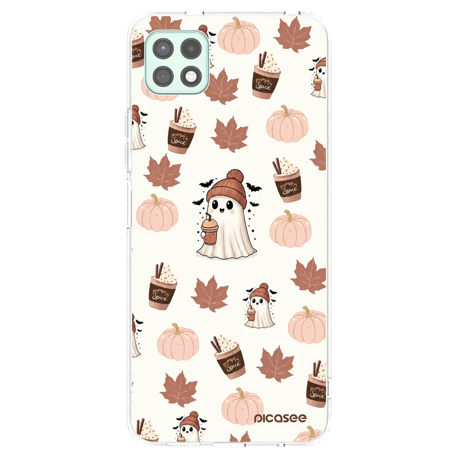 Picasee Samsung Galaxy A22 A226B 5G Hülle - Transparentes Silikon - Pumpkin spice