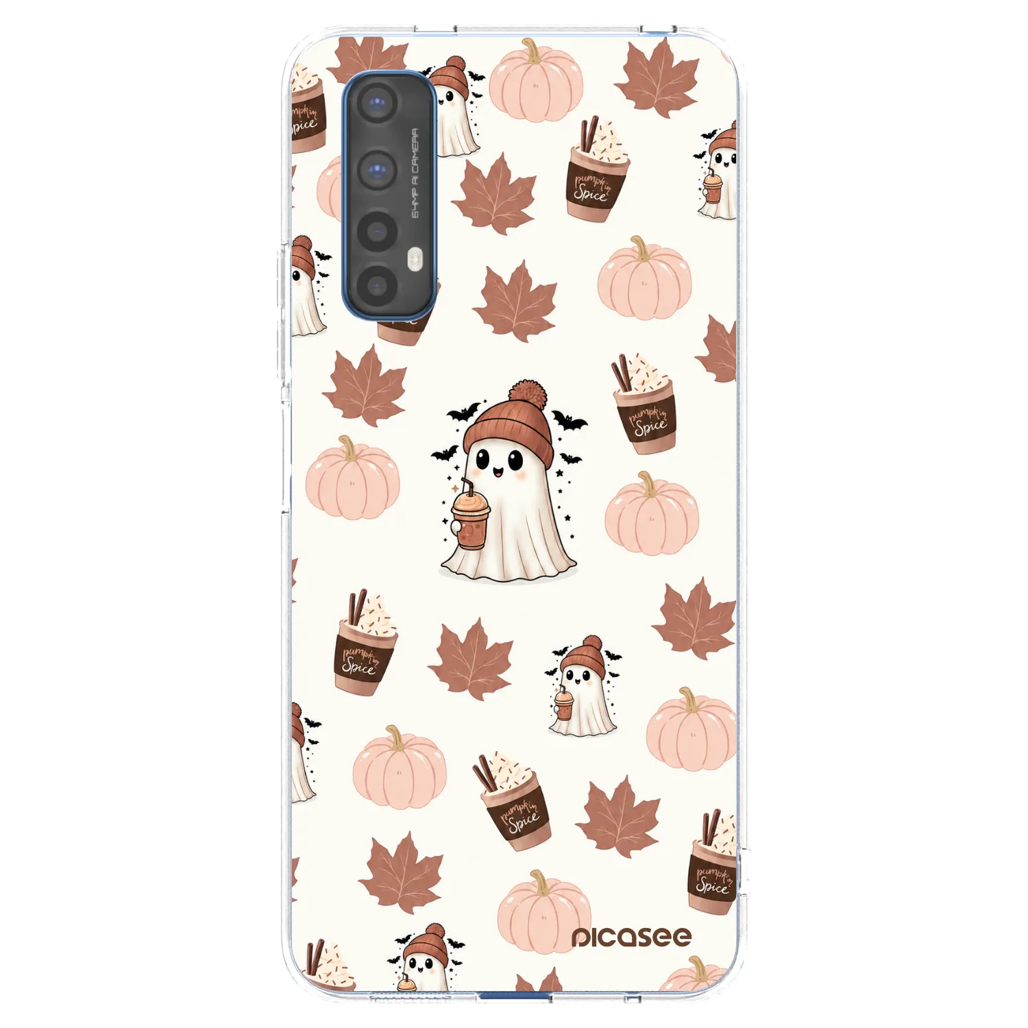 Picasee Realme 7 Hülle - Transparentes Silikon - Pumpkin spice