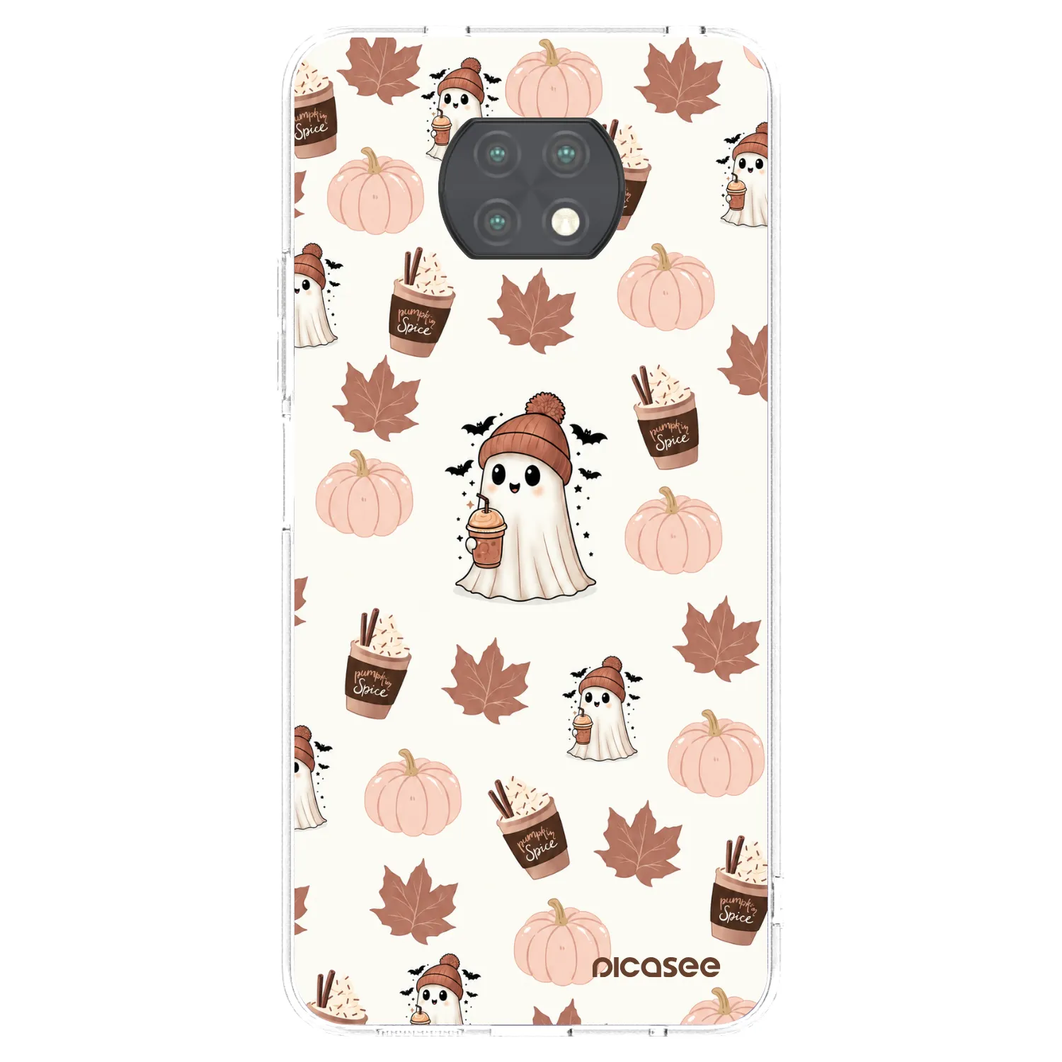 Picasee Xiaomi Redmi Note 9T Hülle - Transparentes Silikon - Pumpkin spice