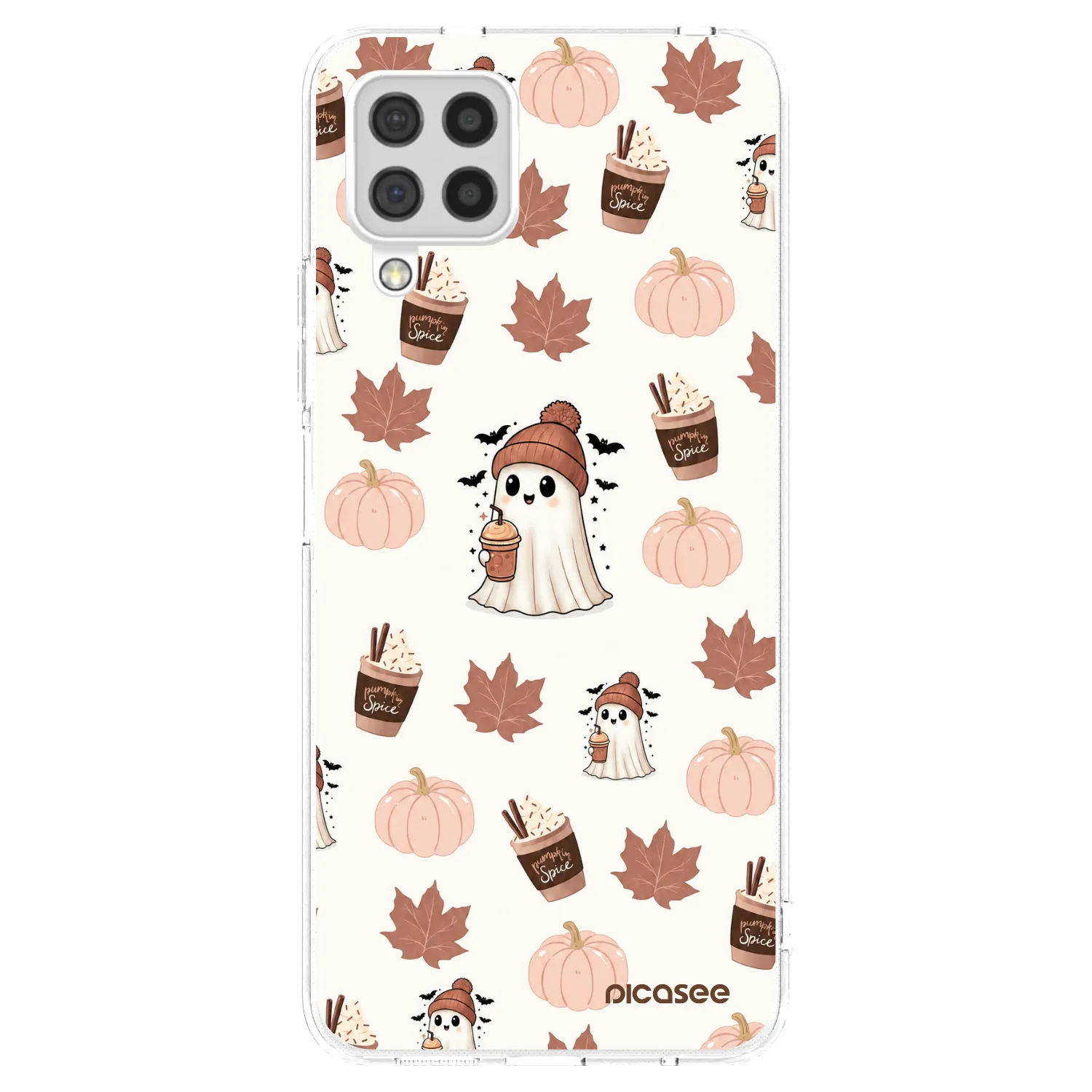 Picasee Samsung Galaxy A22 A225F 4G Hülle - Transparentes Silikon - Pumpkin spice