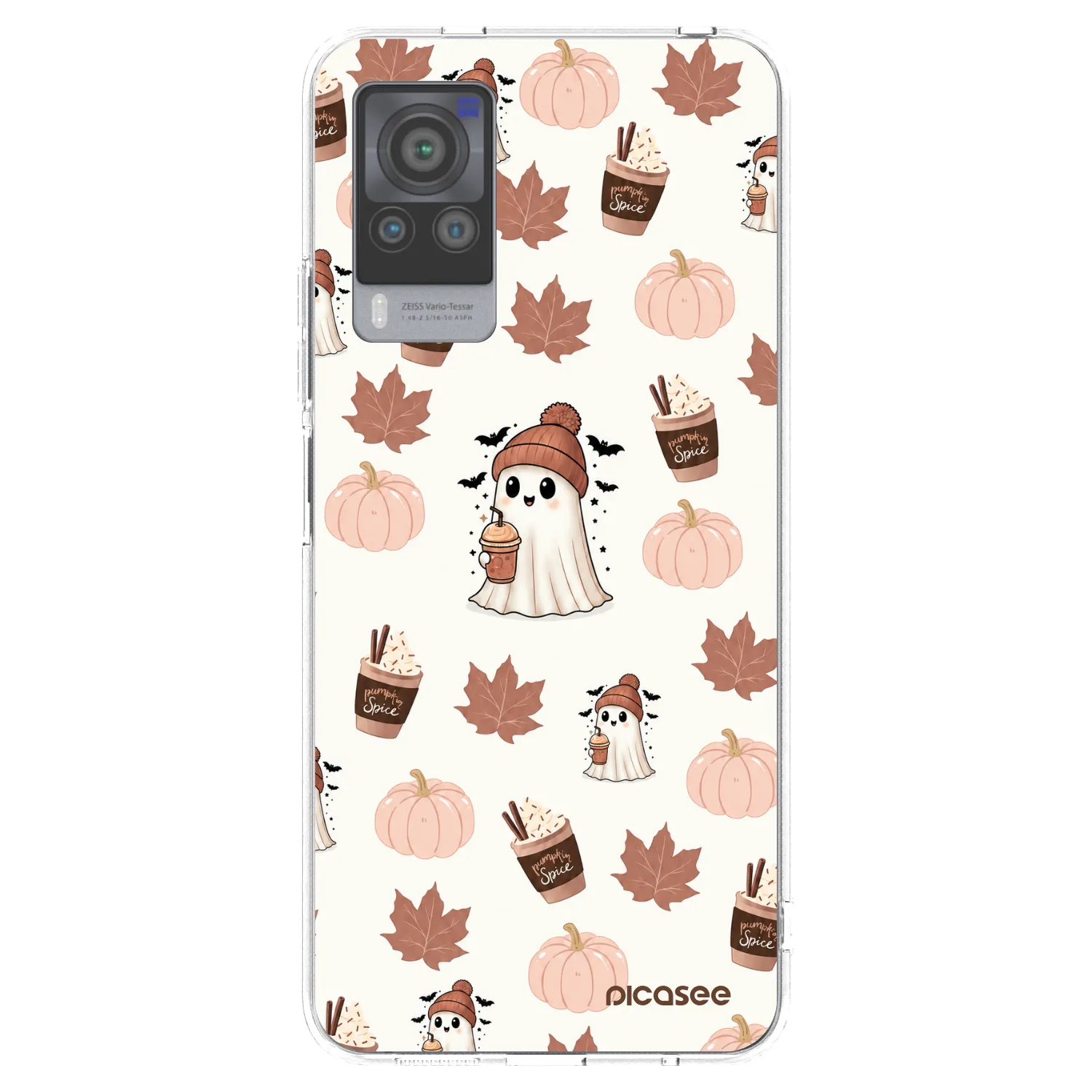 Picasee Vivo X60 Pro 5G Hülle - Transparentes Silikon - Pumpkin spice