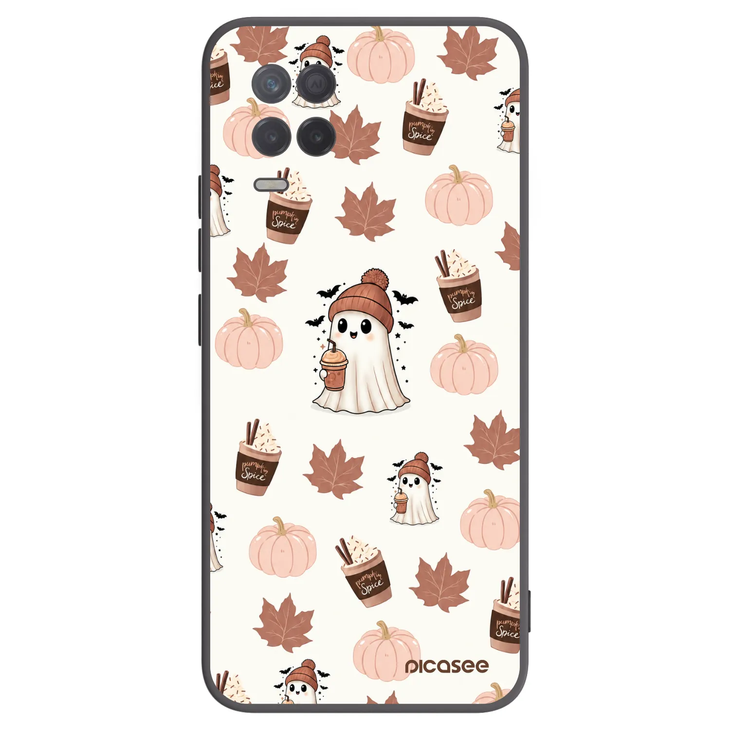 Picasee Realme 8 5G Hülle - Schwarzes Silikon - Pumpkin spice