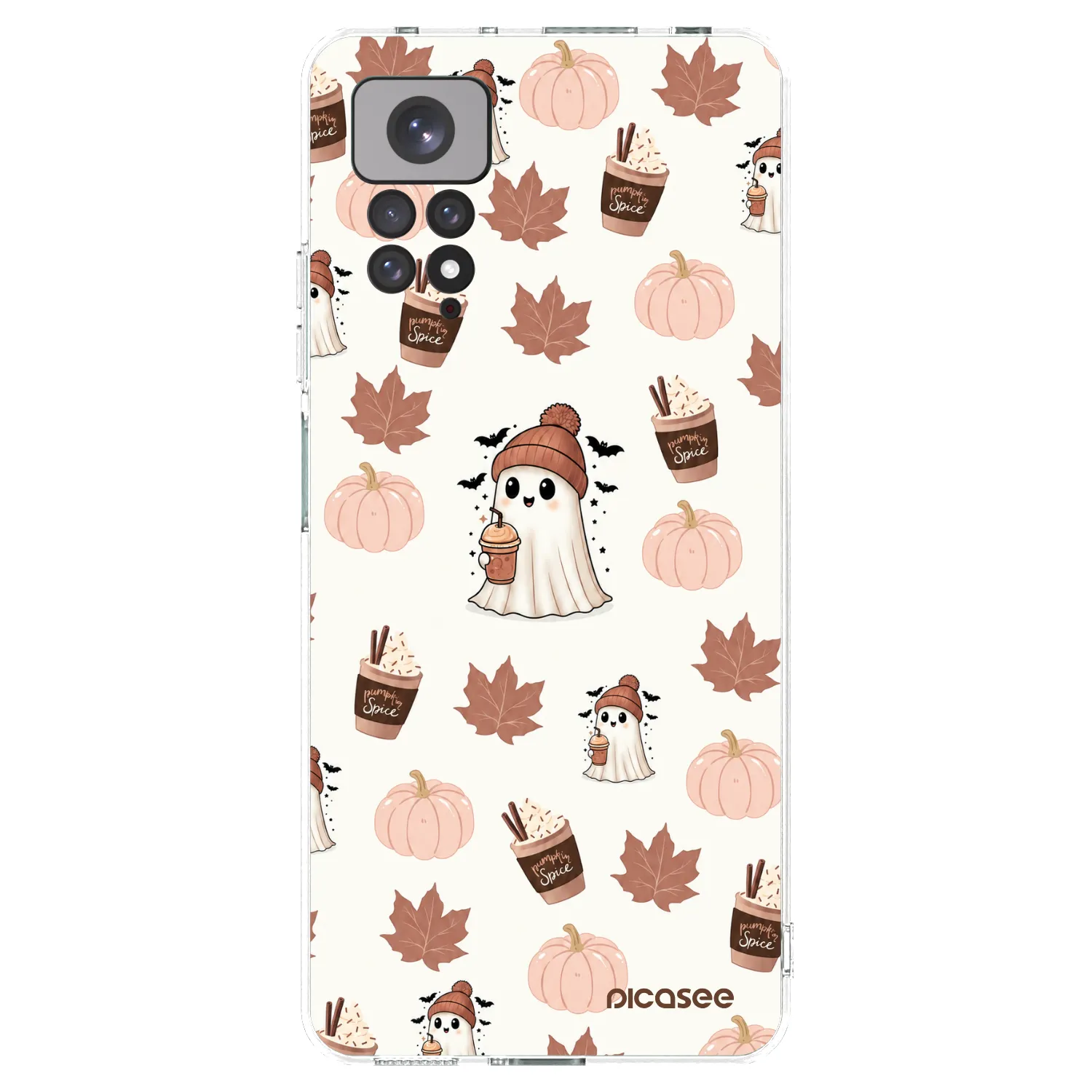 Picasee Xiaomi Redmi Note 11 Hülle - Transparentes Silikon - Pumpkin spice