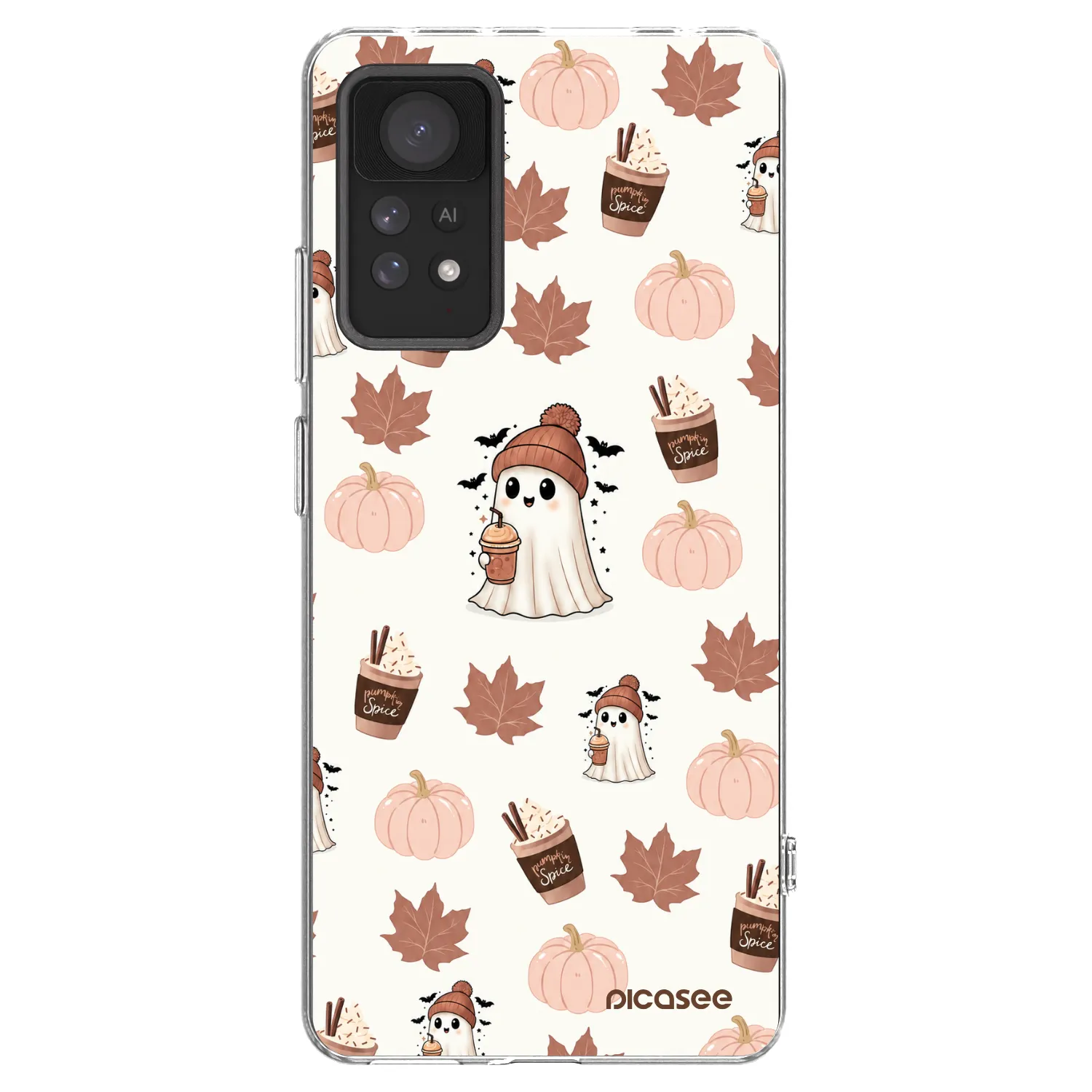 Picasee Xiaomi Redmi Note 11 Pro 5G Hülle - Transparentes Silikon - Pumpkin spice