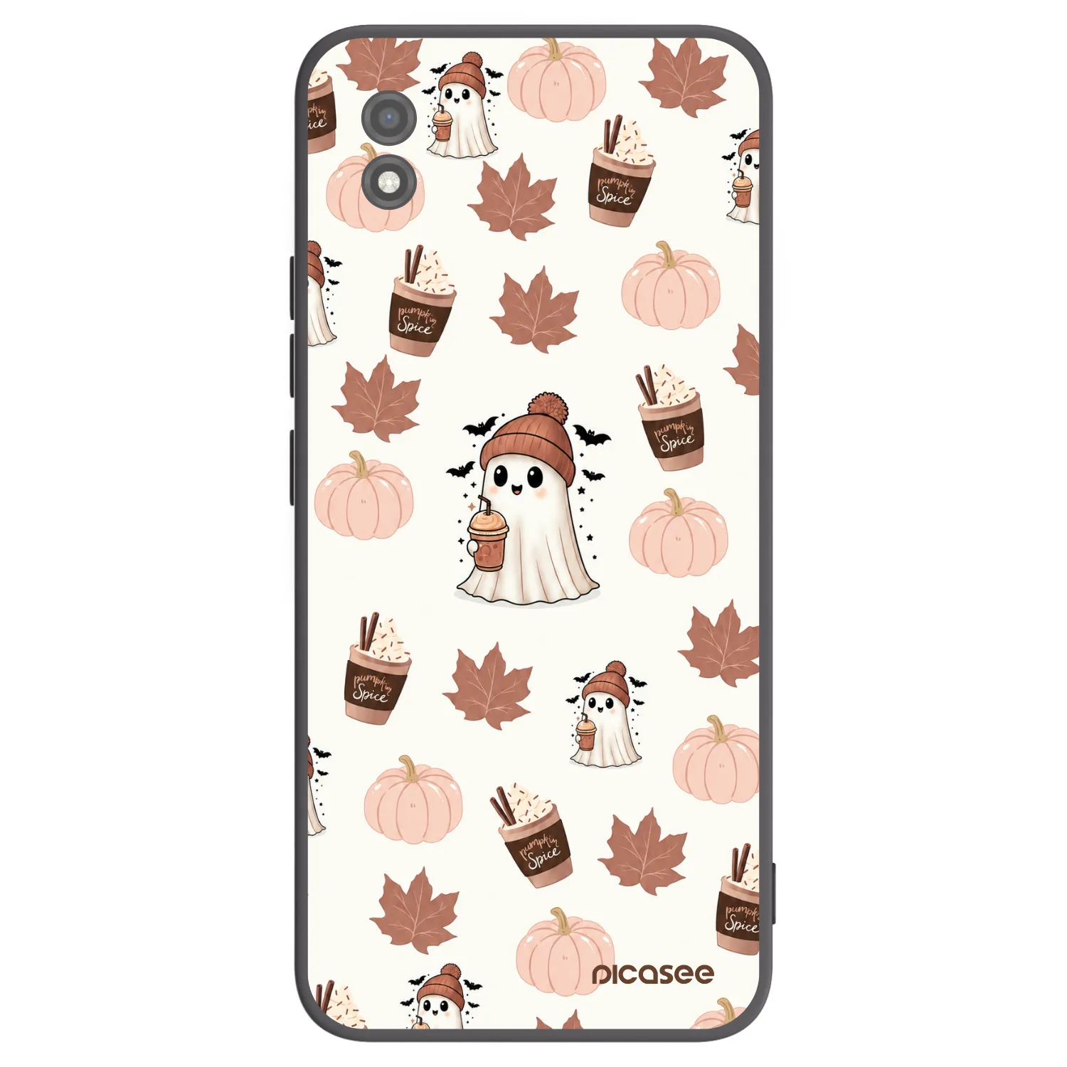 Picasee Realme C11 (2021) Hülle - Schwarzes Silikon - Pumpkin spice