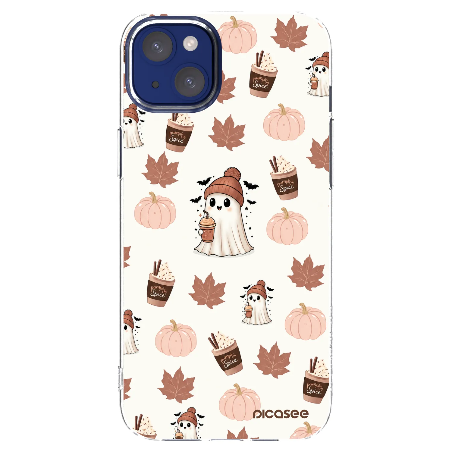 Picasee Apple iPhone 14 Plus Hülle - Transparentes Silikon - Pumpkin spice
