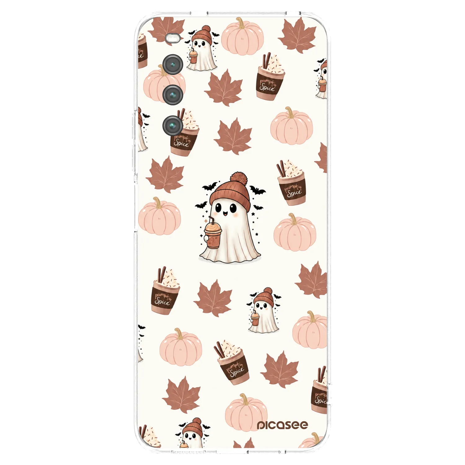 Picasee Sony Xperia 10 IV 5G Hülle - Transparentes Silikon - Pumpkin spice