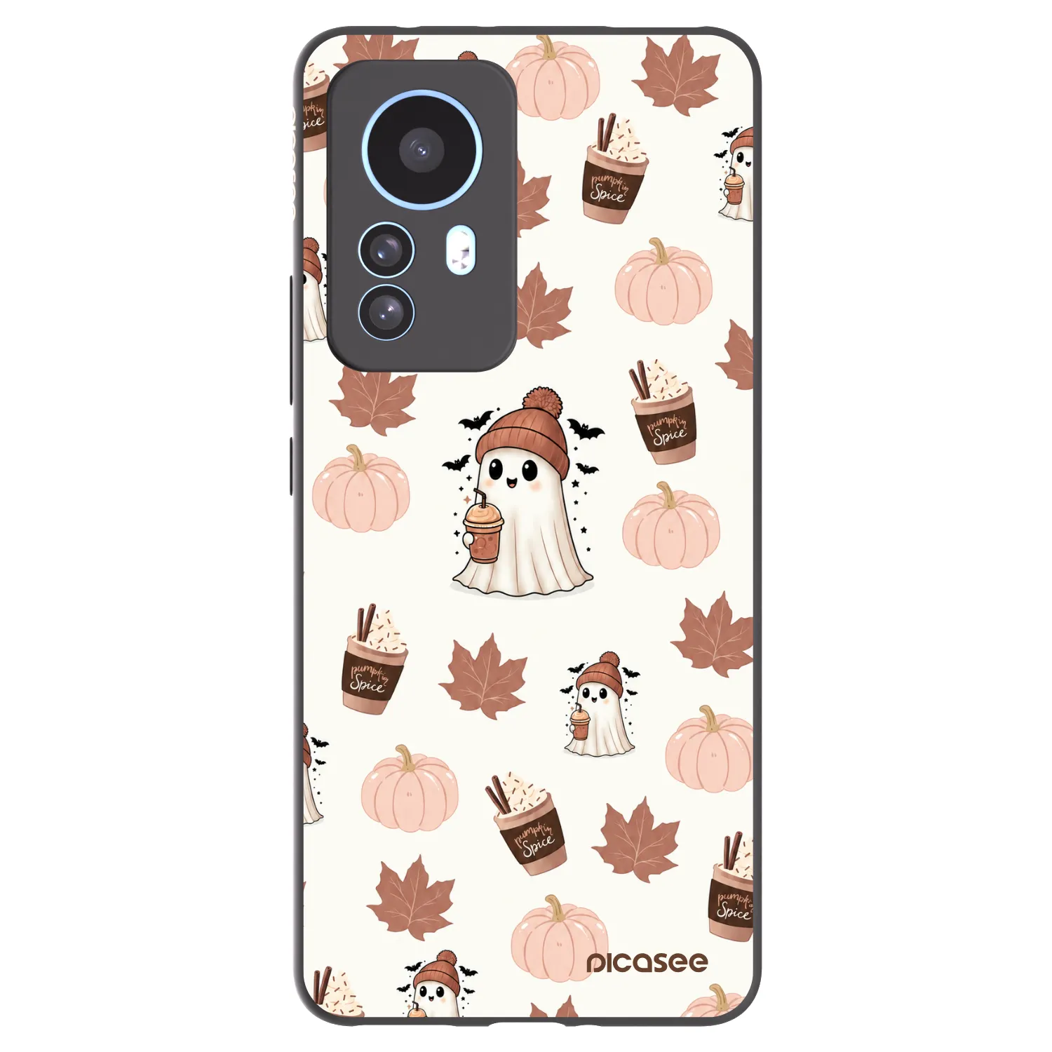 Picasee Xiaomi 12T Hülle - Schwarzes Silikon - Pumpkin spice