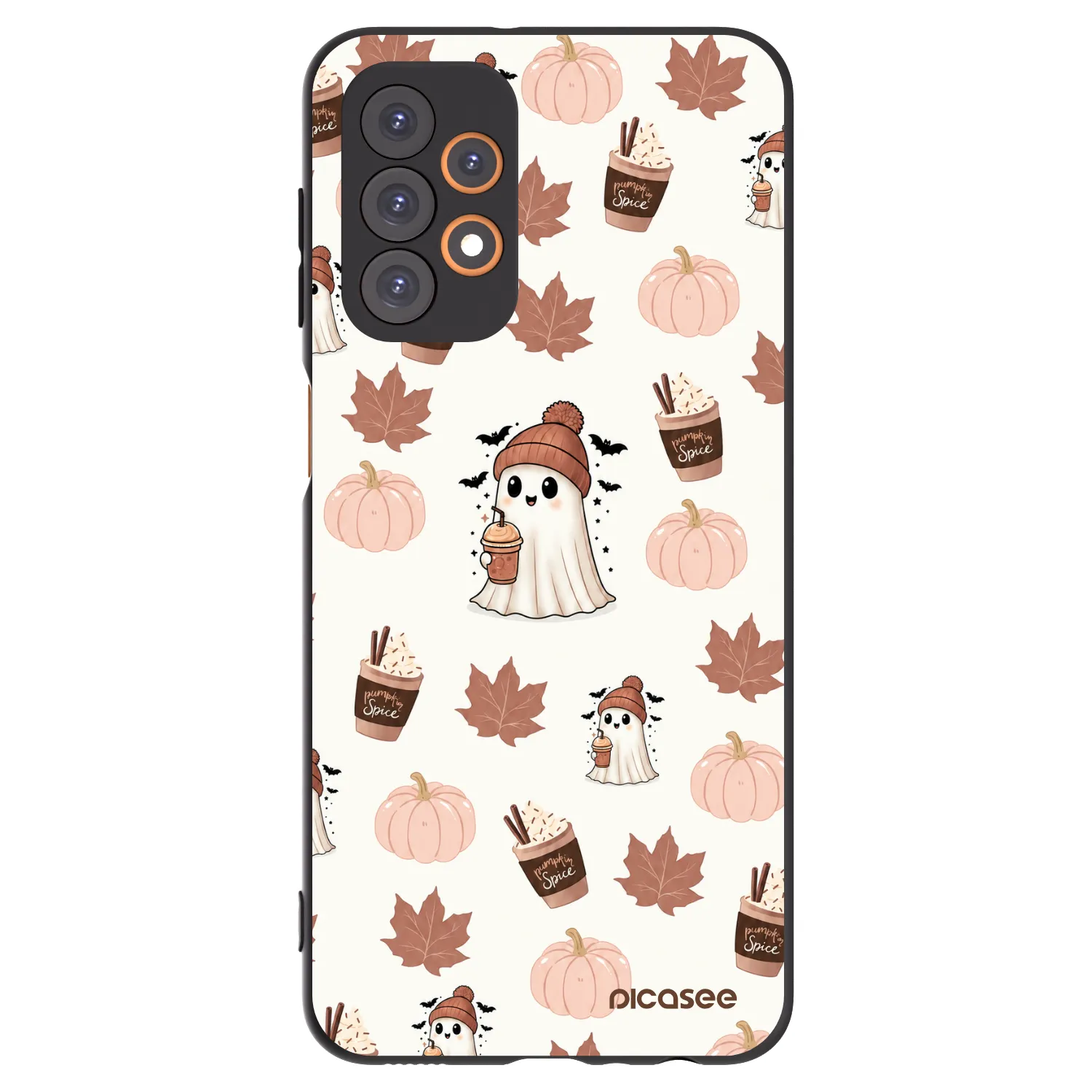 Picasee Samsung Galaxy A23 A236B 5G Hülle - Schwarzes Silikon - Pumpkin spice