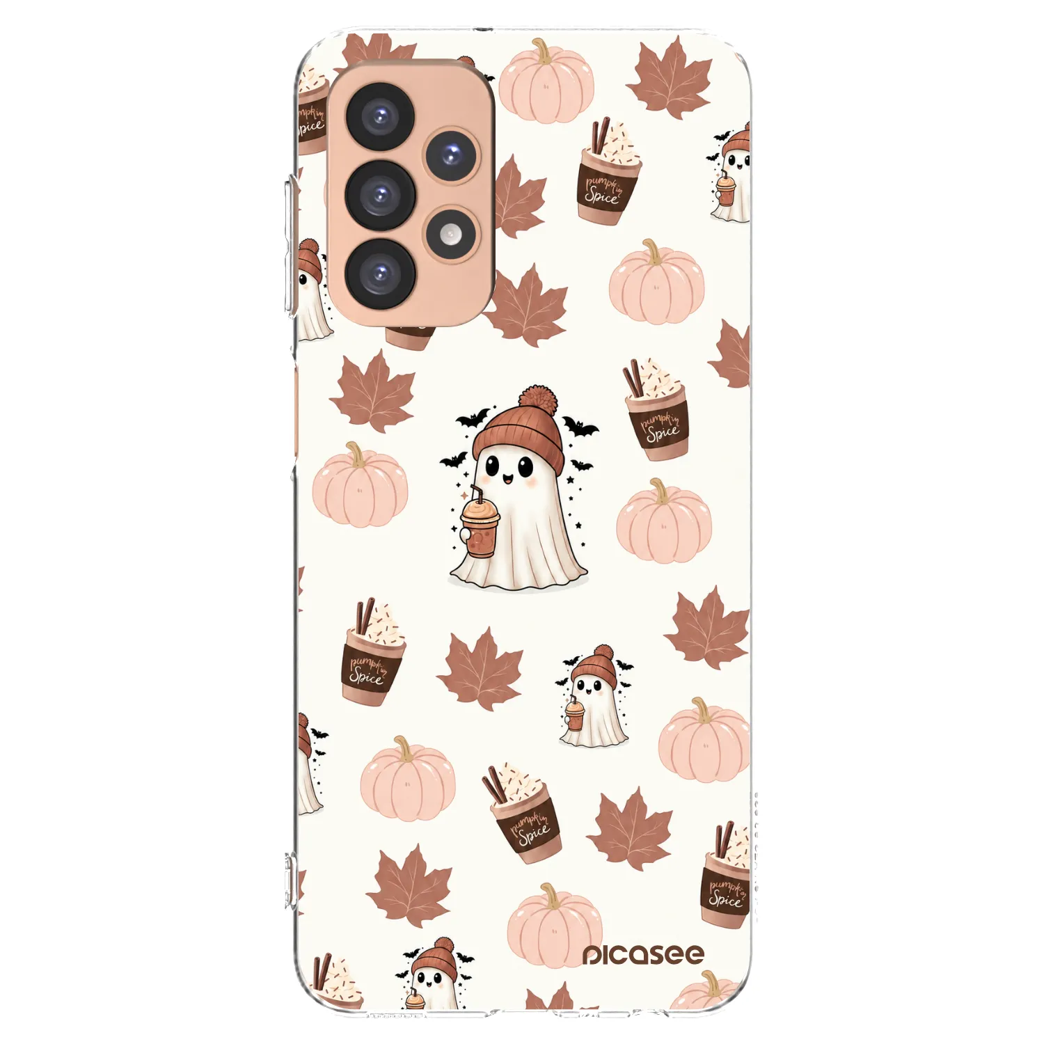 Picasee Samsung Galaxy A23 A236B 5G Hülle - Transparentes Silikon - Pumpkin spice