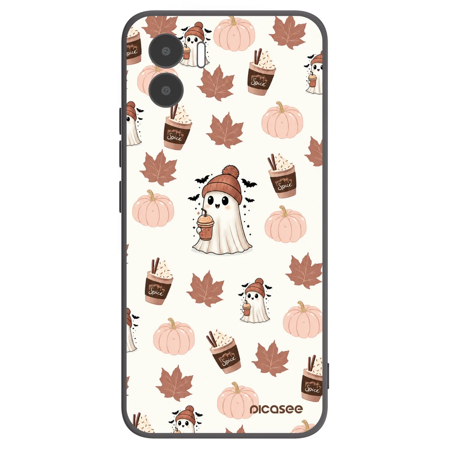 Picasee Xiaomi Redmi A1 Hülle - Schwarzes Silikon - Pumpkin spice