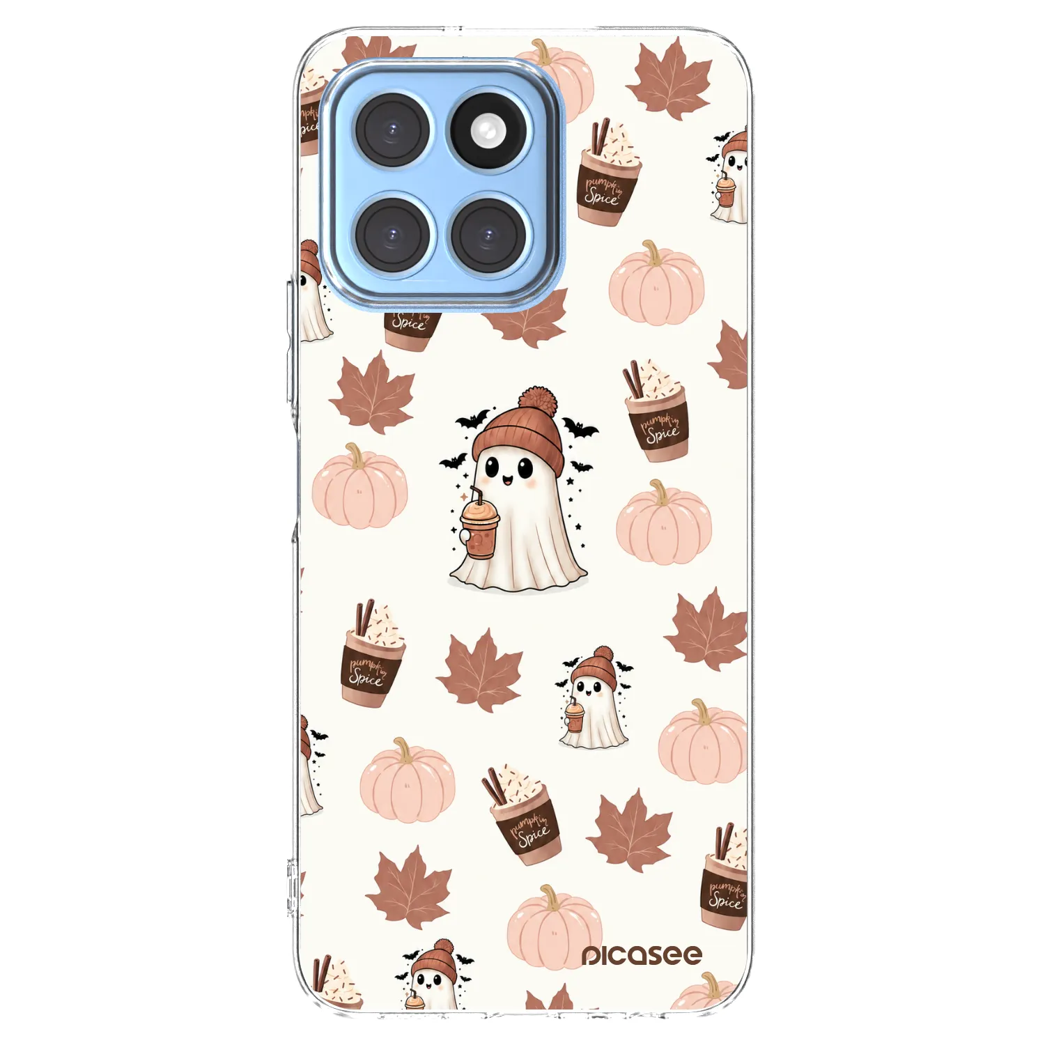Picasee Honor X8 5G Hülle - Transparentes Silikon - Pumpkin spice