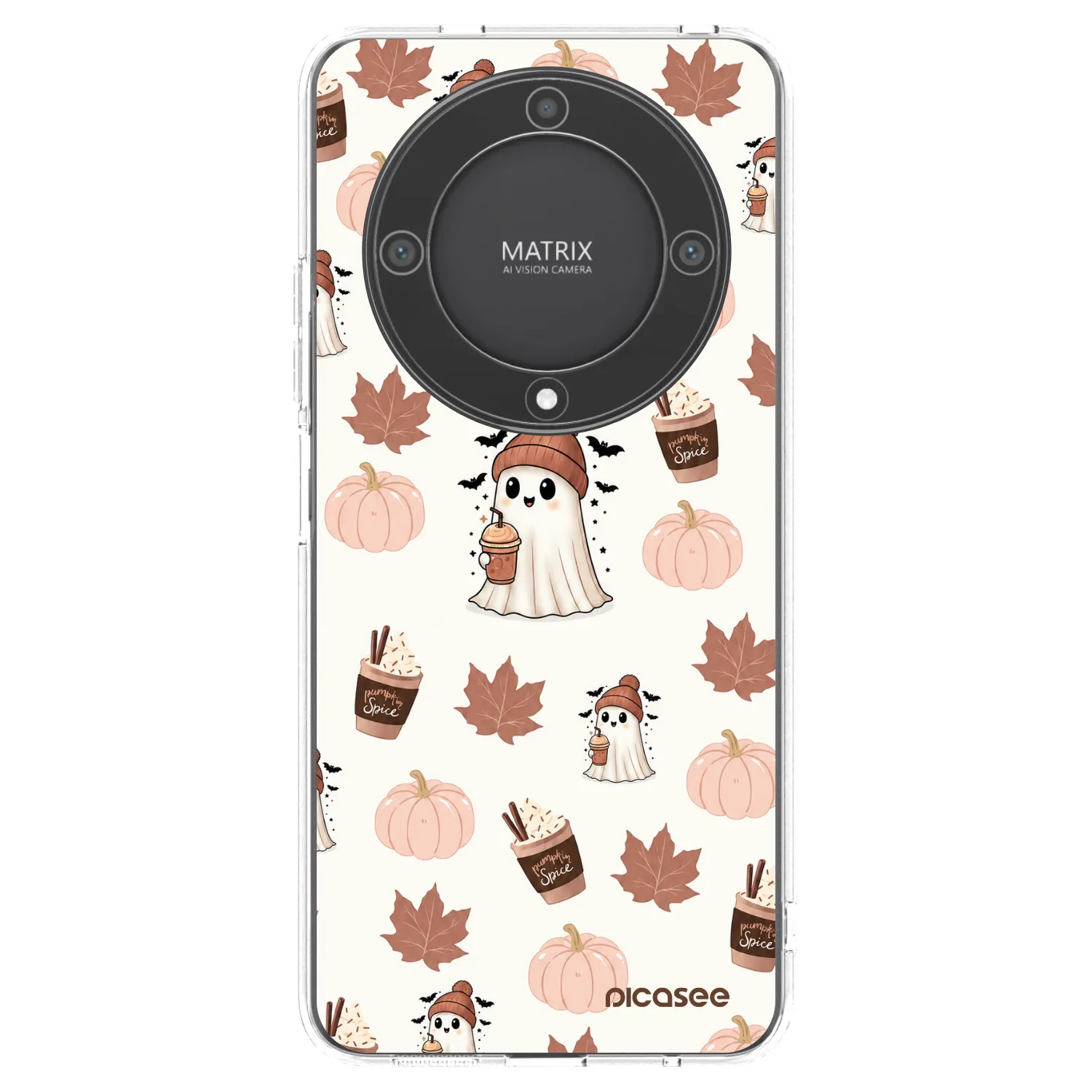 Picasee Honor Magic5 Lite 5G Hülle - Transparentes Silikon - Pumpkin spice