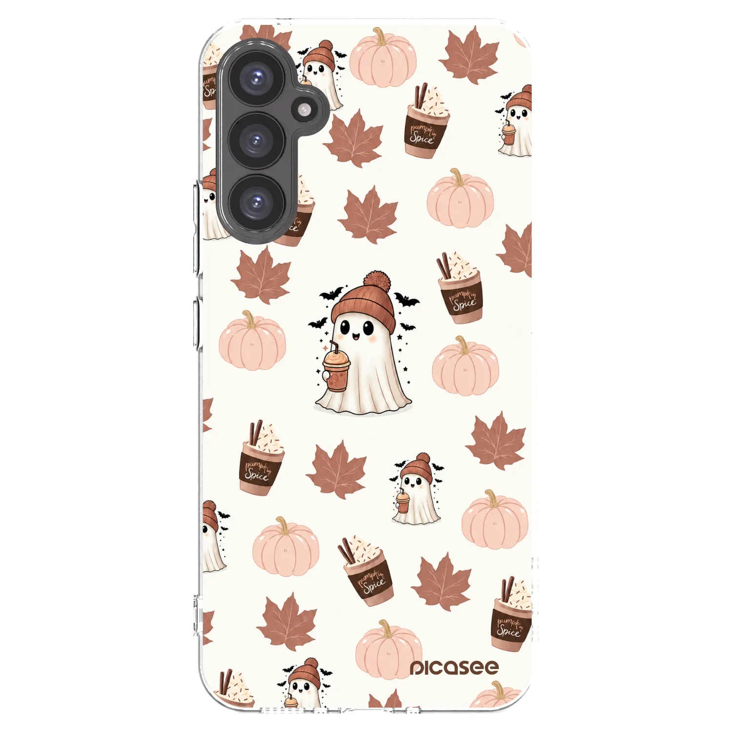 Picasee Samsung Galaxy A34 5G A346B Hülle - Transparentes Silikon - Pumpkin spice