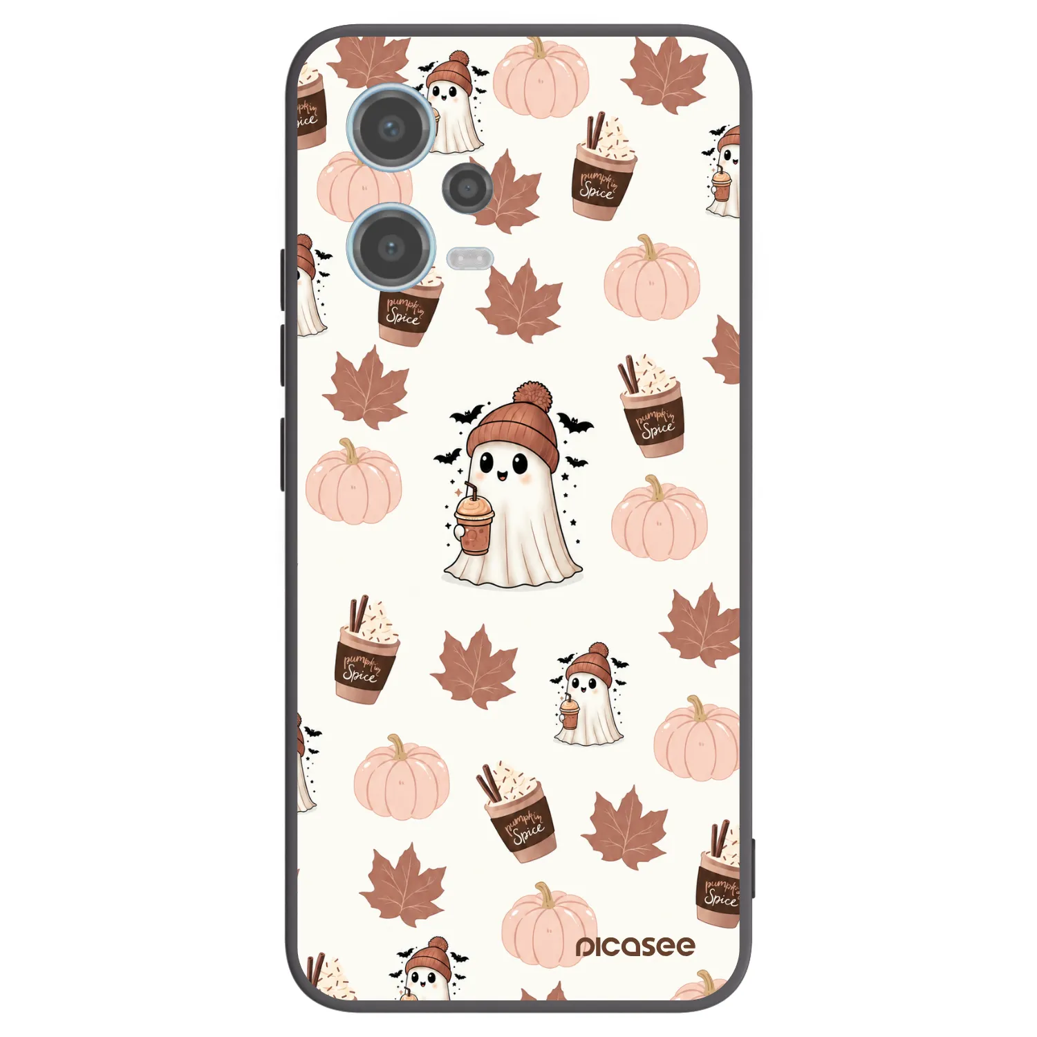 Picasee Xiaomi Redmi Note 12 5G Hülle - Schwarzes Silikon - Pumpkin spice