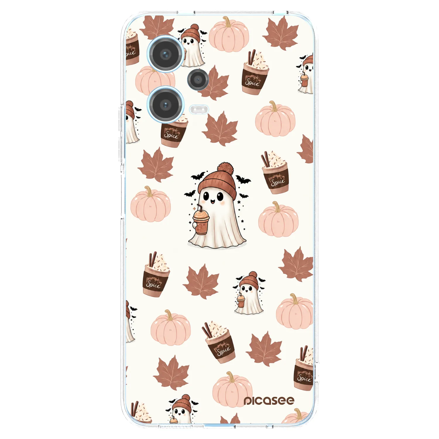 Picasee Xiaomi Redmi Note 12 5G Hülle - Transparentes Silikon - Pumpkin spice
