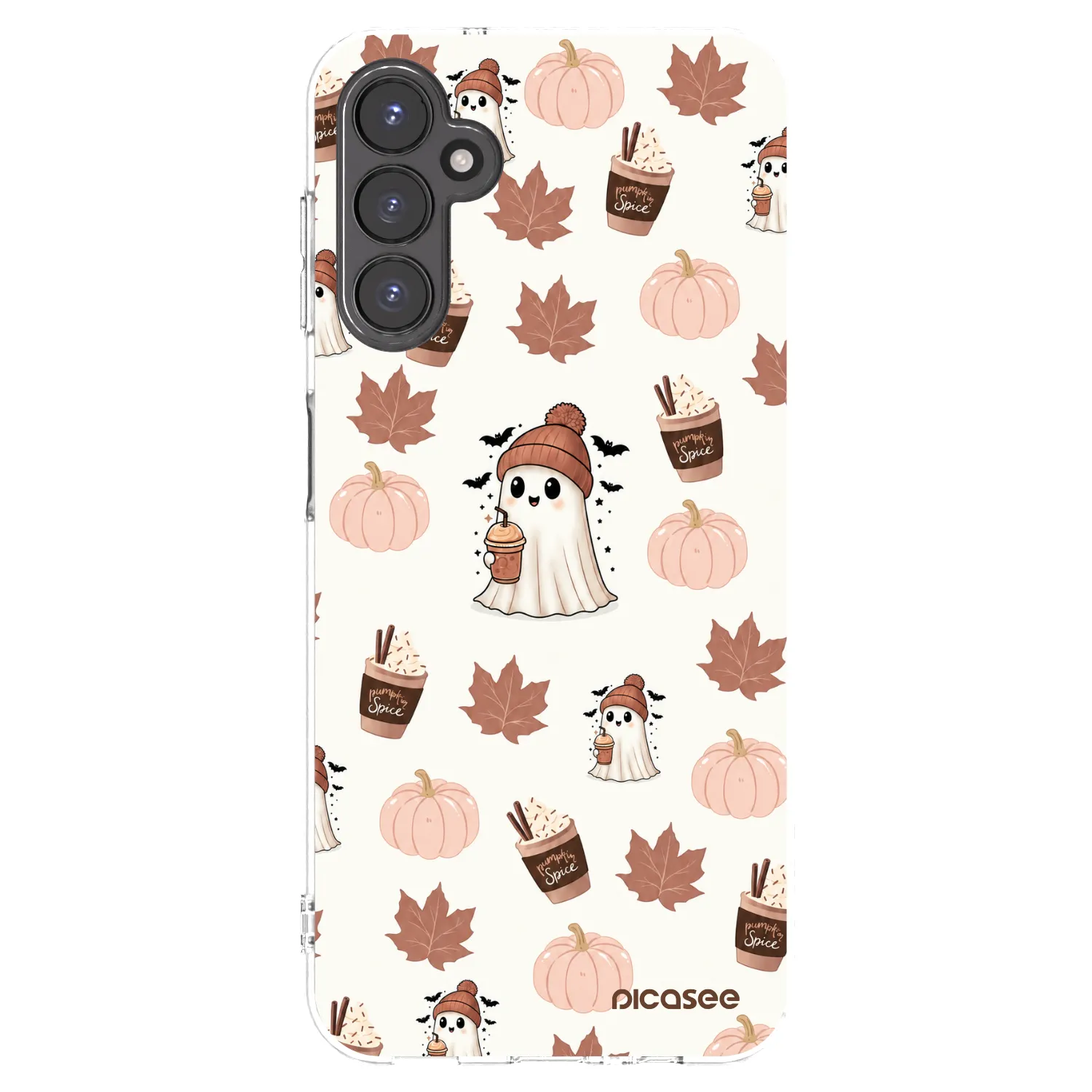 Picasee Samsung Galaxy A14 5G A146P Hülle - Transparentes Silikon - Pumpkin spice