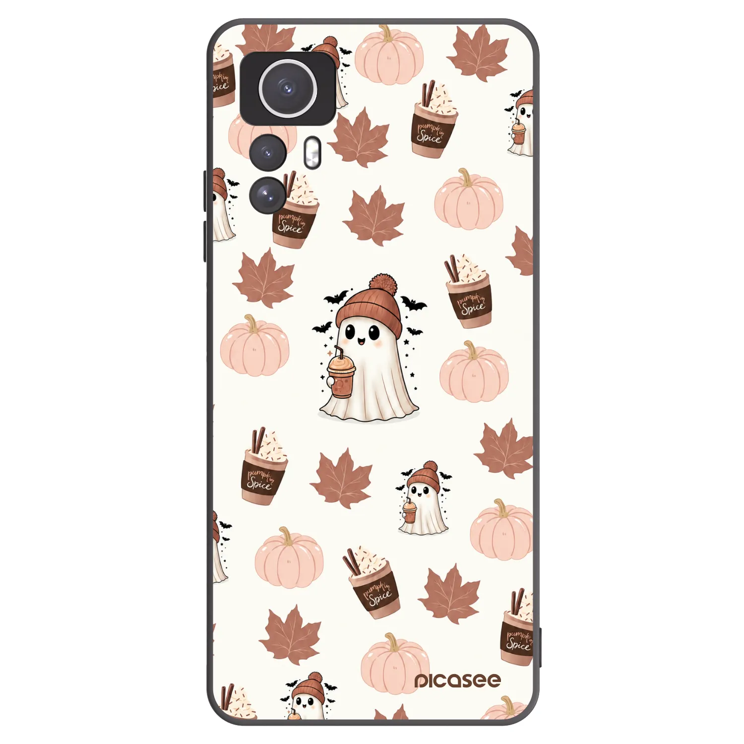 Picasee Xiaomi Redmi Note 12S Hülle - Schwarzes Silikon - Pumpkin spice