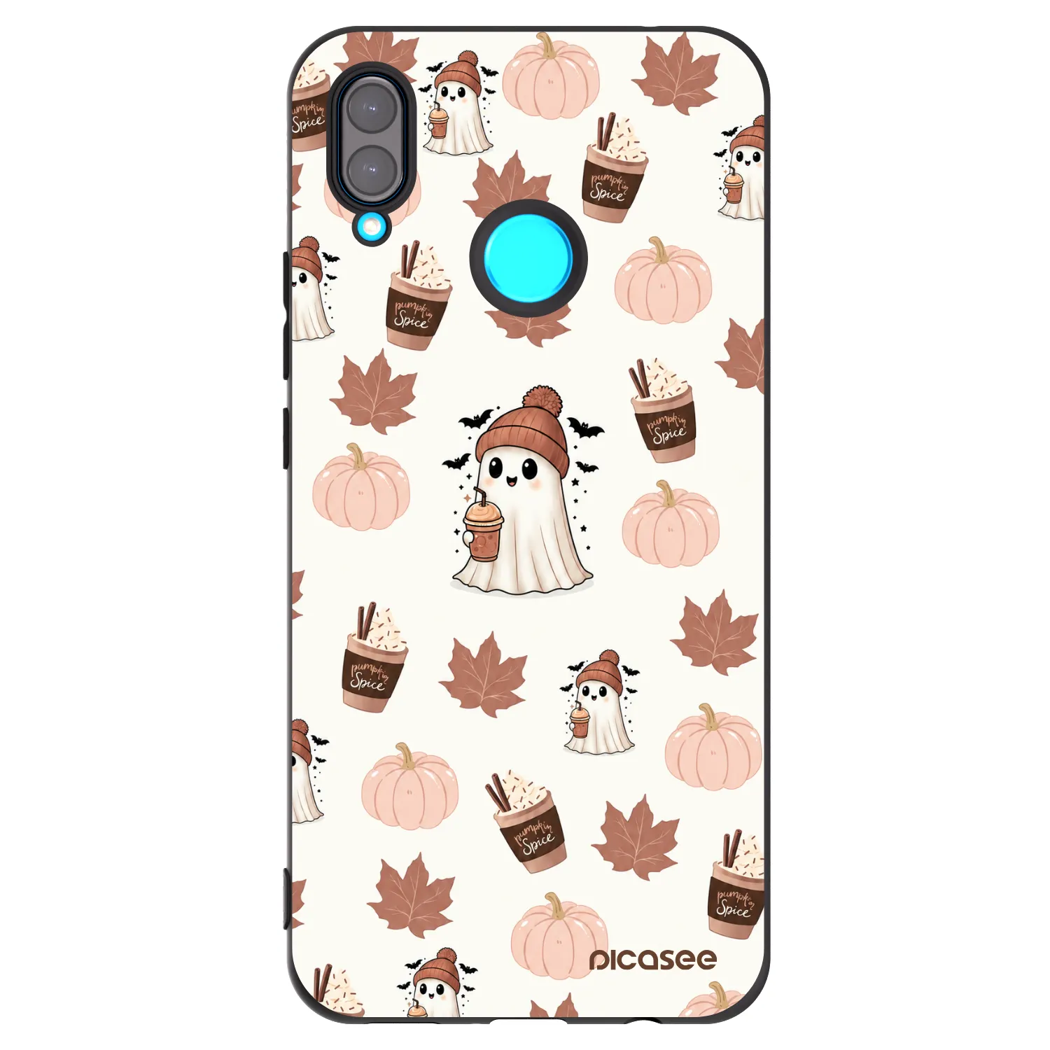 Picasee Huawei Nova 3 Hülle - Schwarzes Silikon - Pumpkin spice