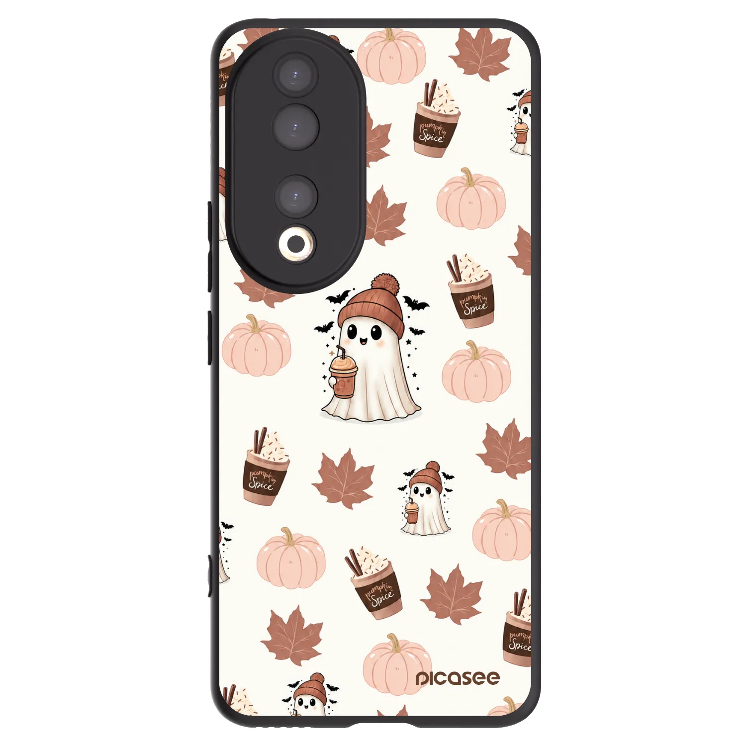 Picasee Honor 90 5G Hülle - Schwarzes Silikon - Pumpkin spice