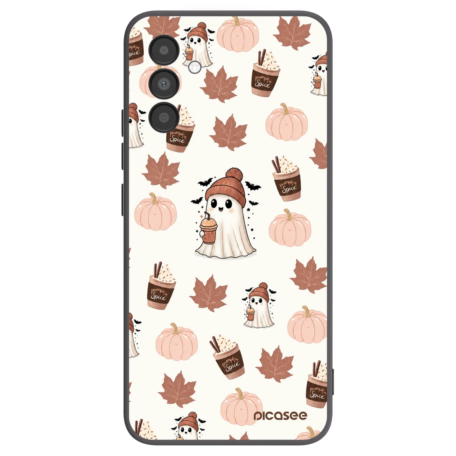 Picasee Samsung Galaxy A04s A047F Hülle - Schwarzes Silikon - Pumpkin spice