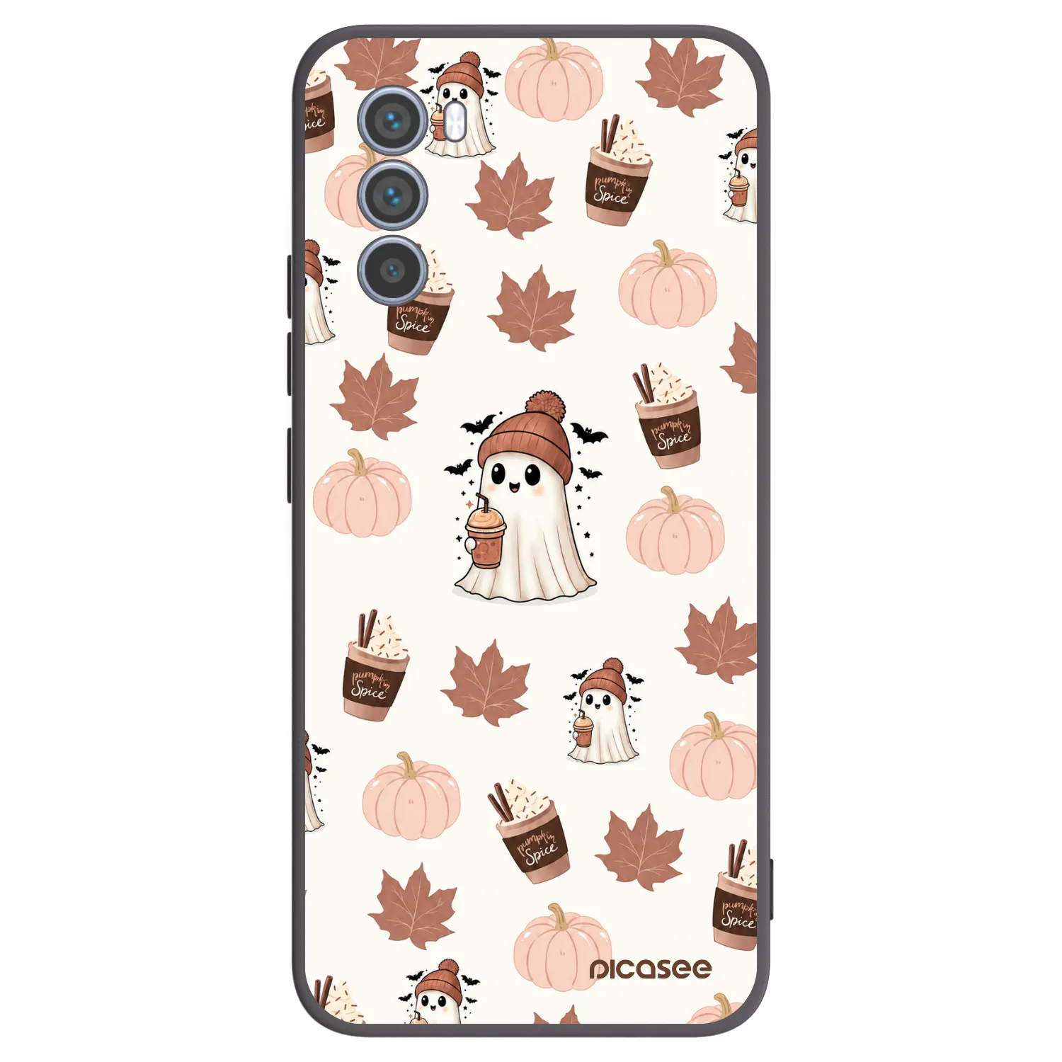 Picasee Motorola Moto G62 Hülle - Schwarzes Silikon - Pumpkin spice