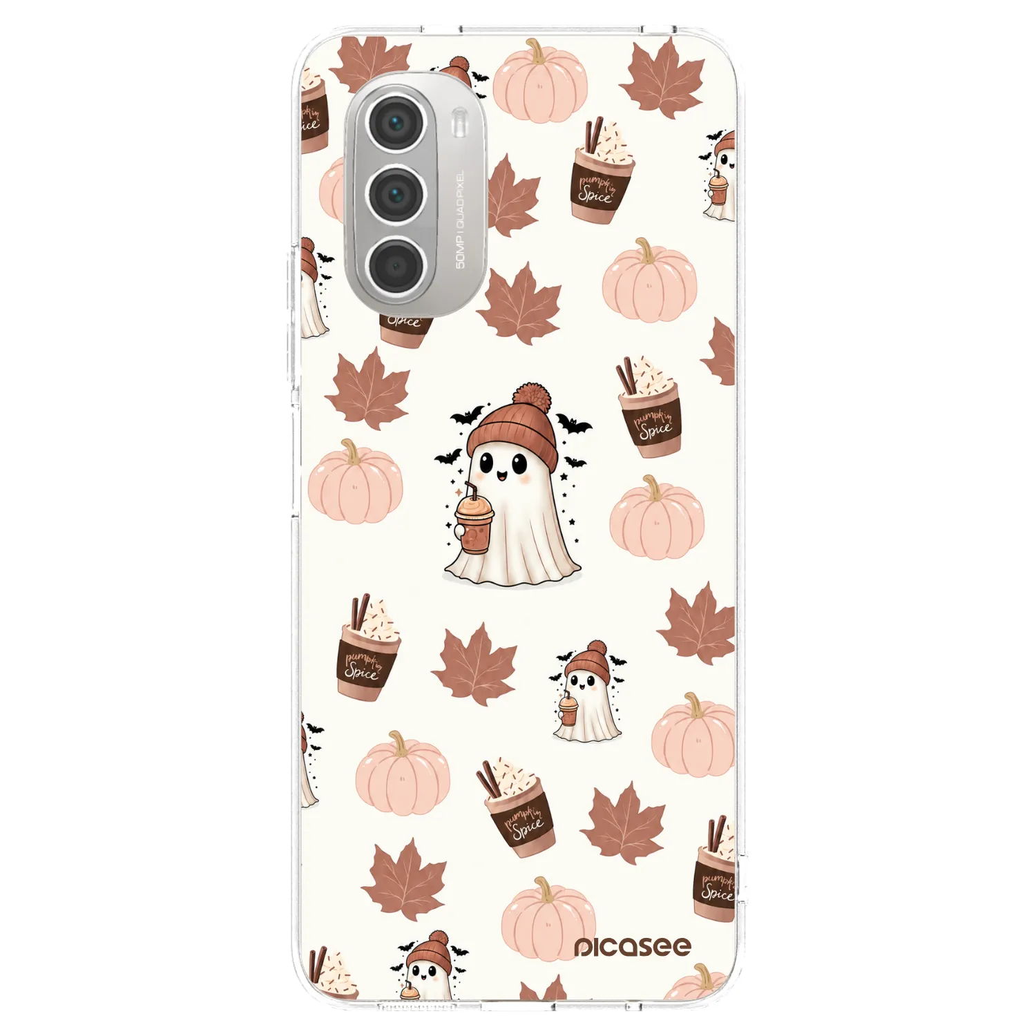 Picasee Motorola Moto G51 Hülle - Transparentes Silikon - Pumpkin spice