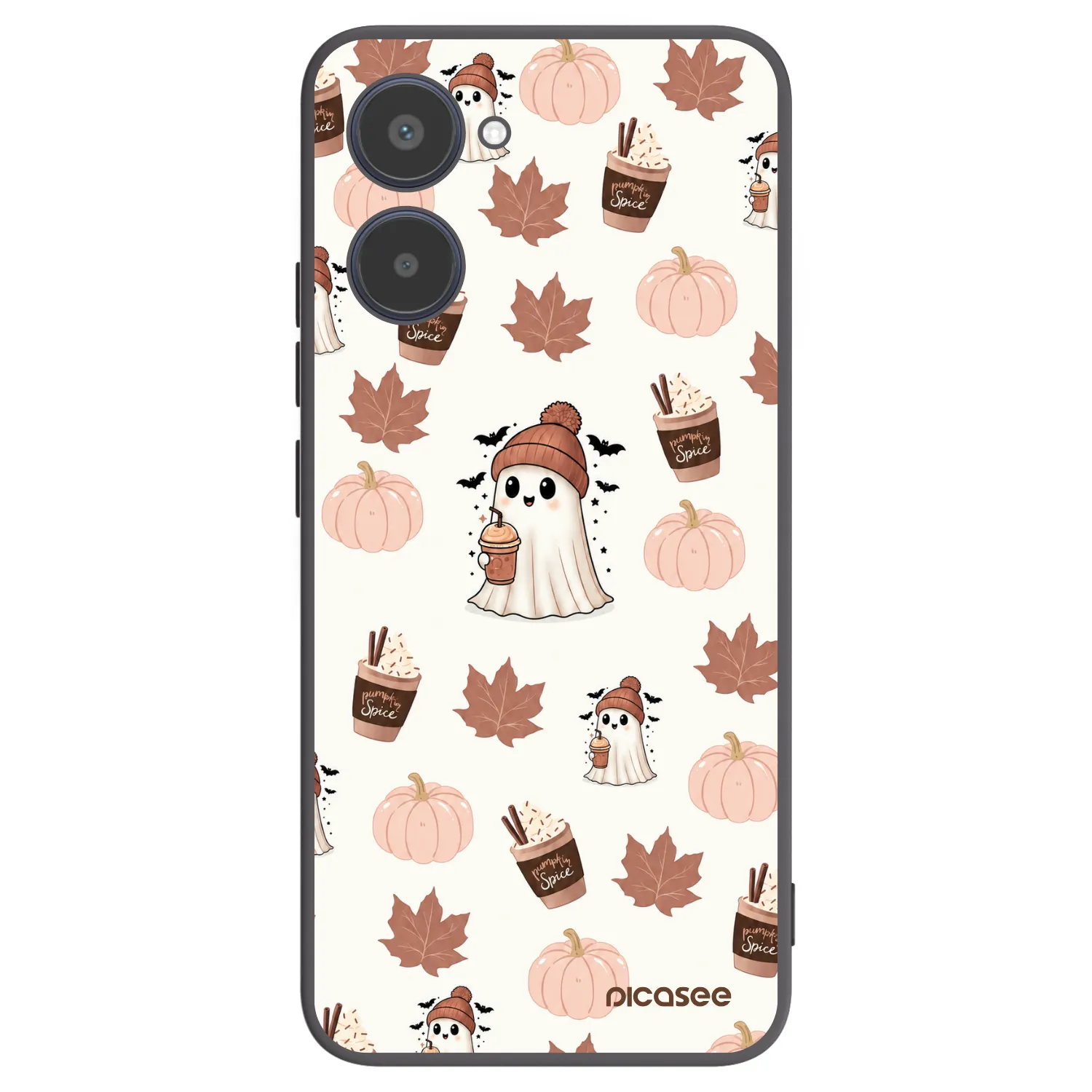 Picasee Realme 10 4G Hülle - Schwarzes Silikon - Pumpkin spice