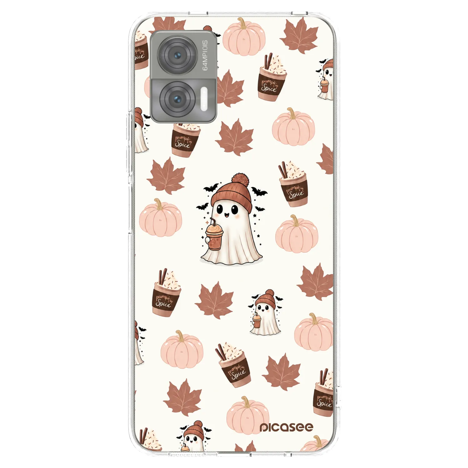Picasee Motorola Edge 30 Neo Hülle - Transparentes Silikon - Pumpkin spice