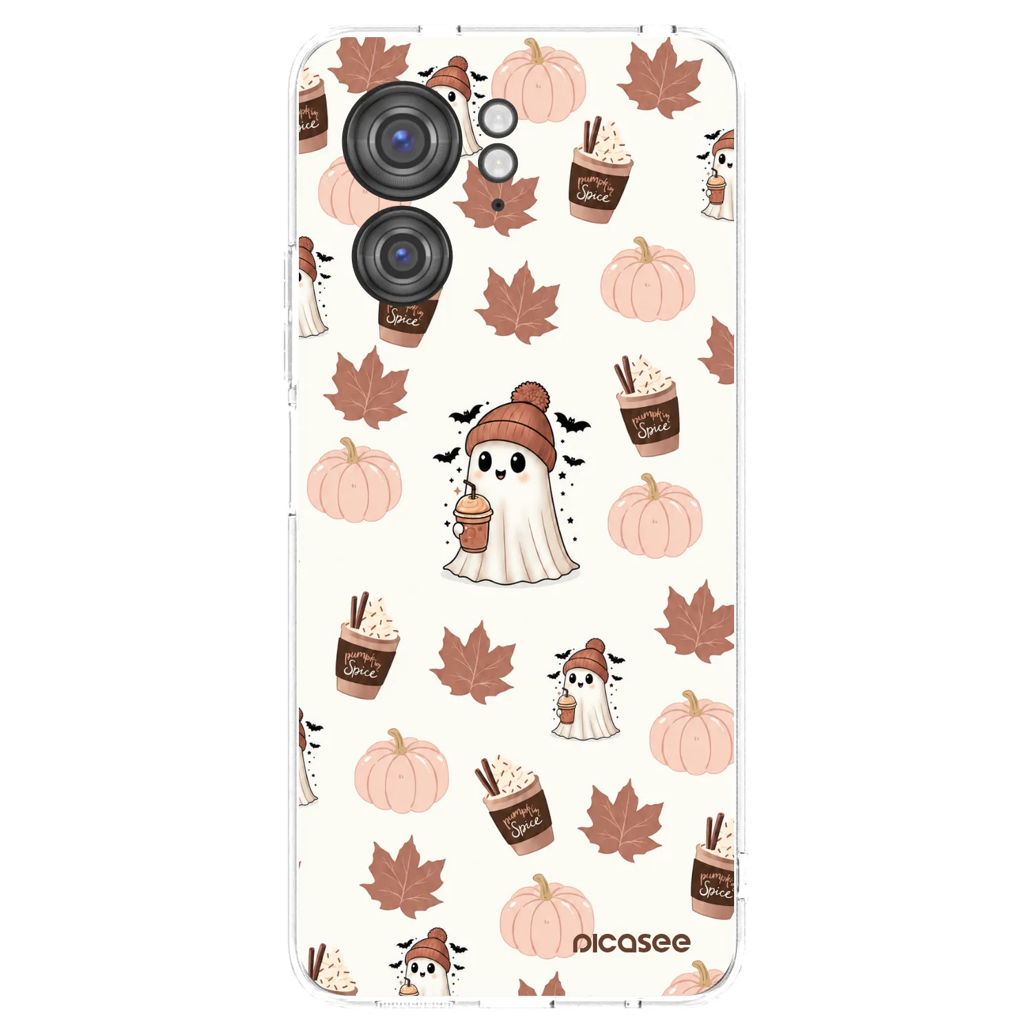 Picasee Motorola Edge 40 Hülle - Transparentes Silikon - Pumpkin spice