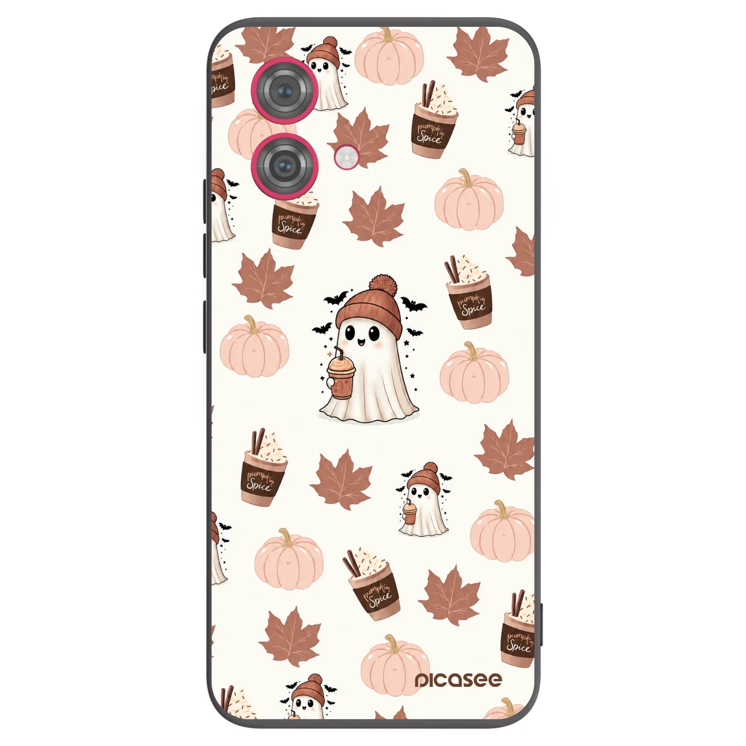 Picasee Motorola Moto G84 5G Hülle - Schwarzes Silikon - Pumpkin spice