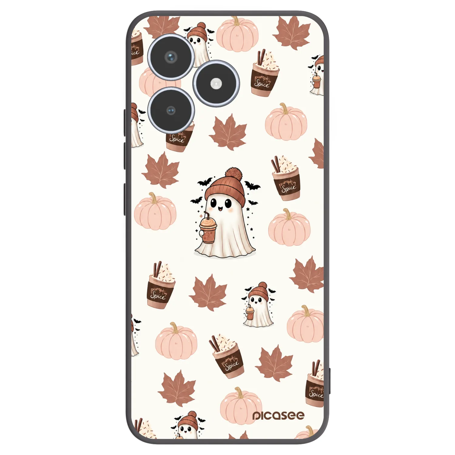 Picasee Realme C53 Hülle - Schwarzes Silikon - Pumpkin spice