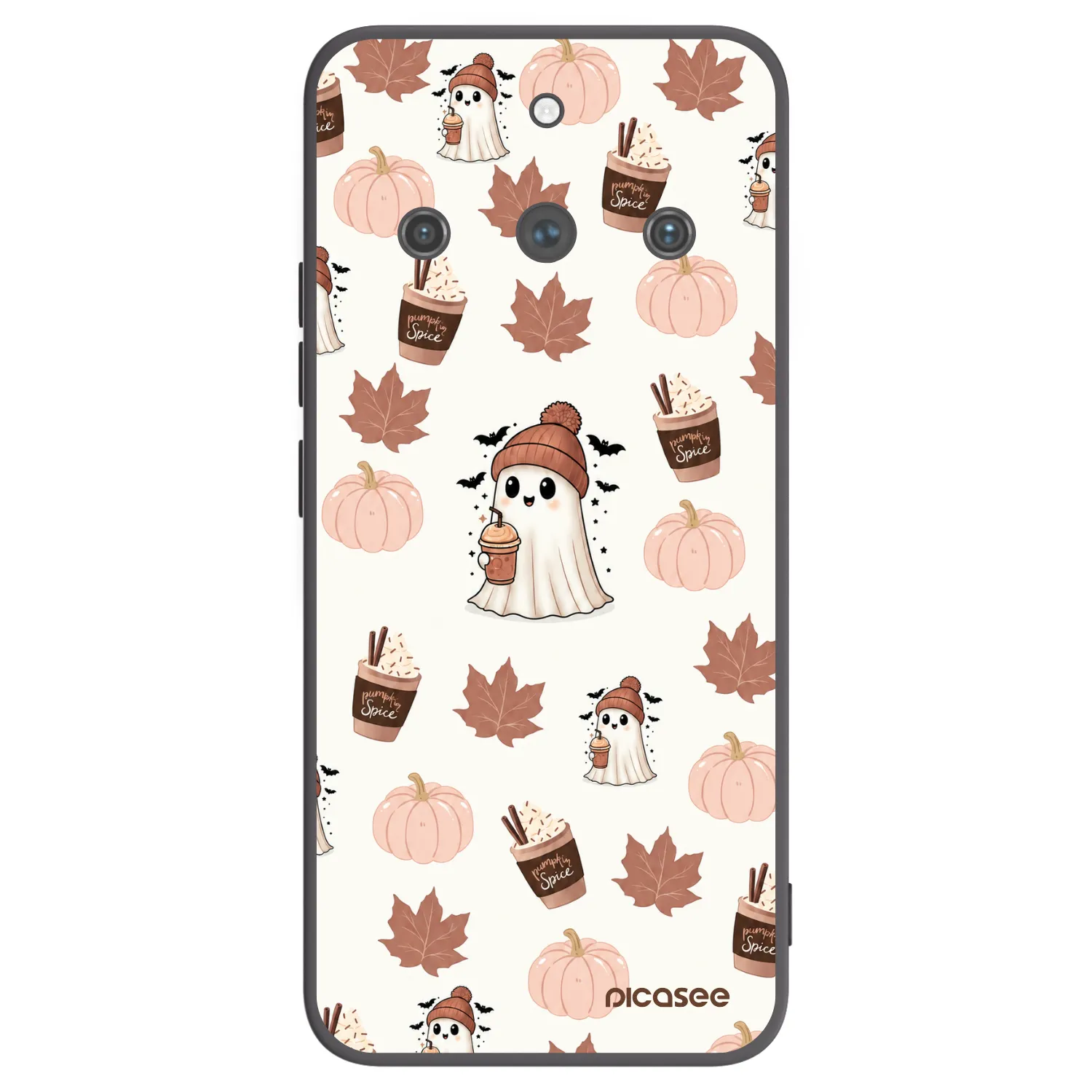 Picasee Realme 11 Pro+ Hülle - Schwarzes Silikon - Pumpkin spice
