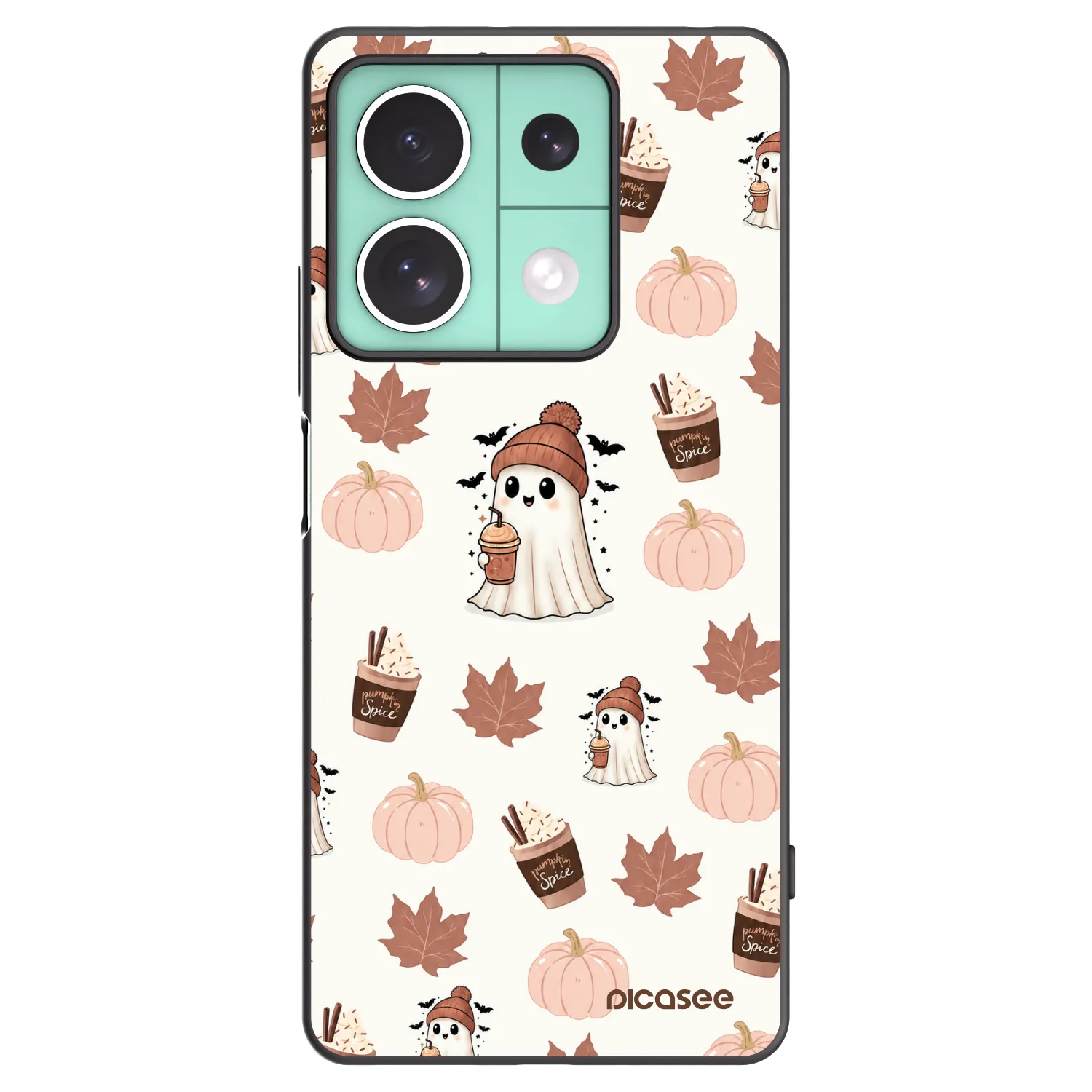 Picasee Xiaomi Redmi Note 13 5G Hülle - Schwarzes Silikon - Pumpkin spice