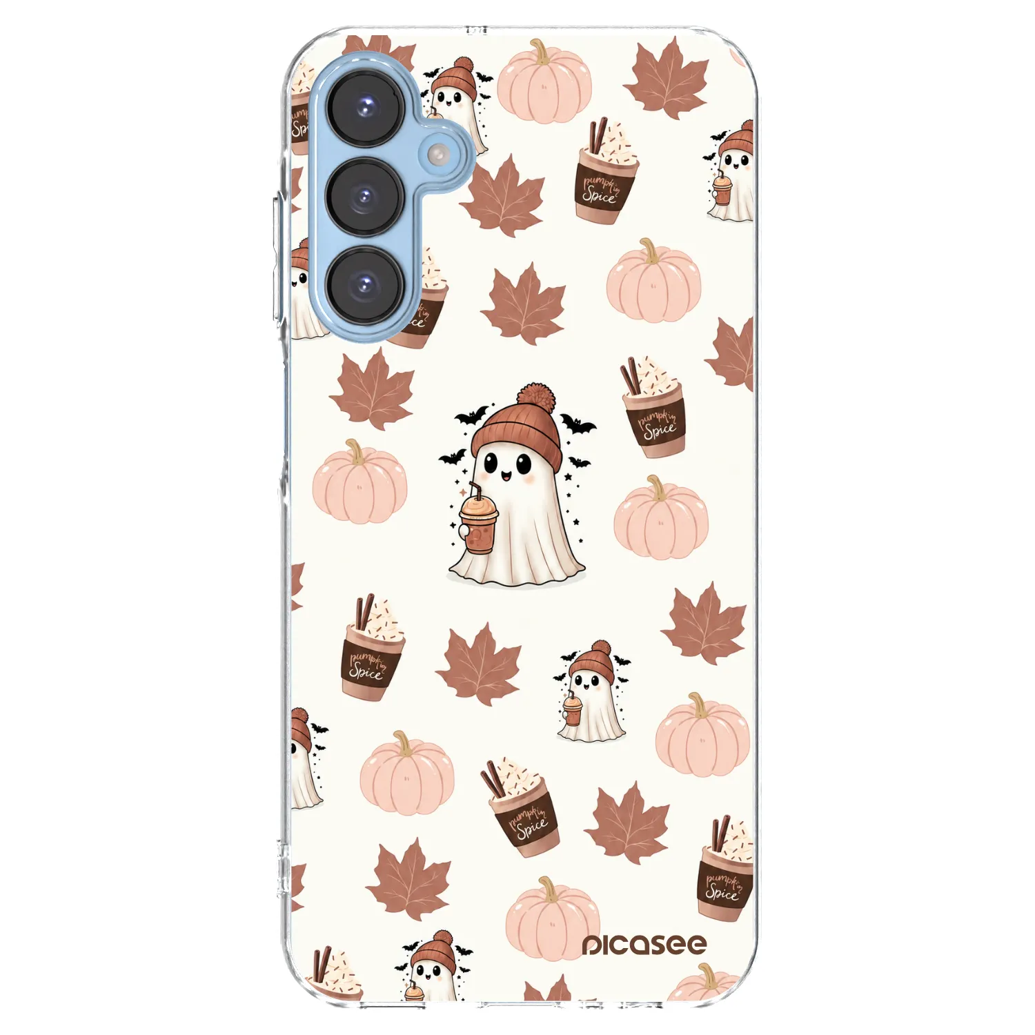 Picasee Samsung Galaxy A15 A156B 5G Hülle - Transparentes Silikon - Pumpkin spice