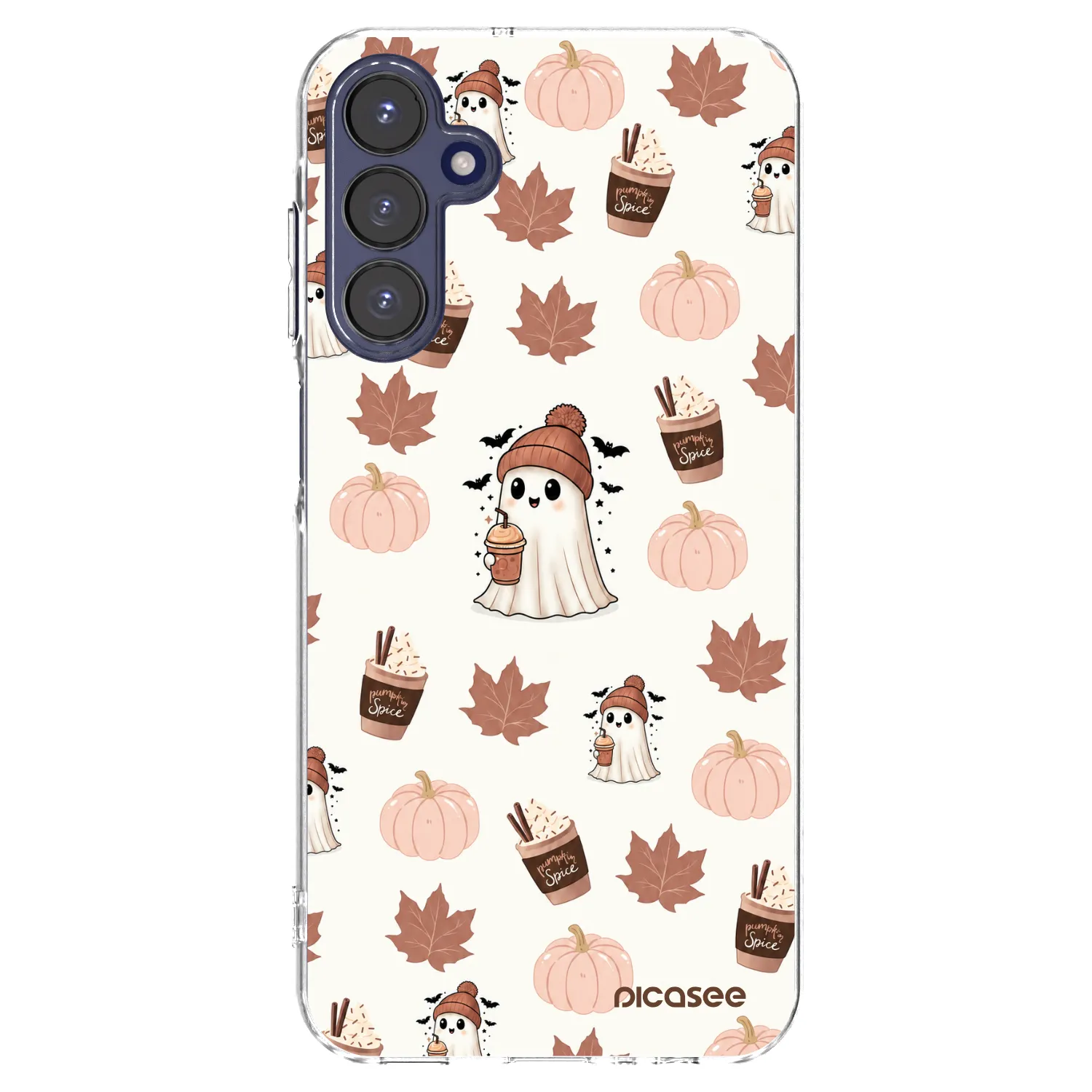 Picasee Samsung Galaxy A15 A155F 4G Hülle - Transparentes Silikon - Pumpkin spice